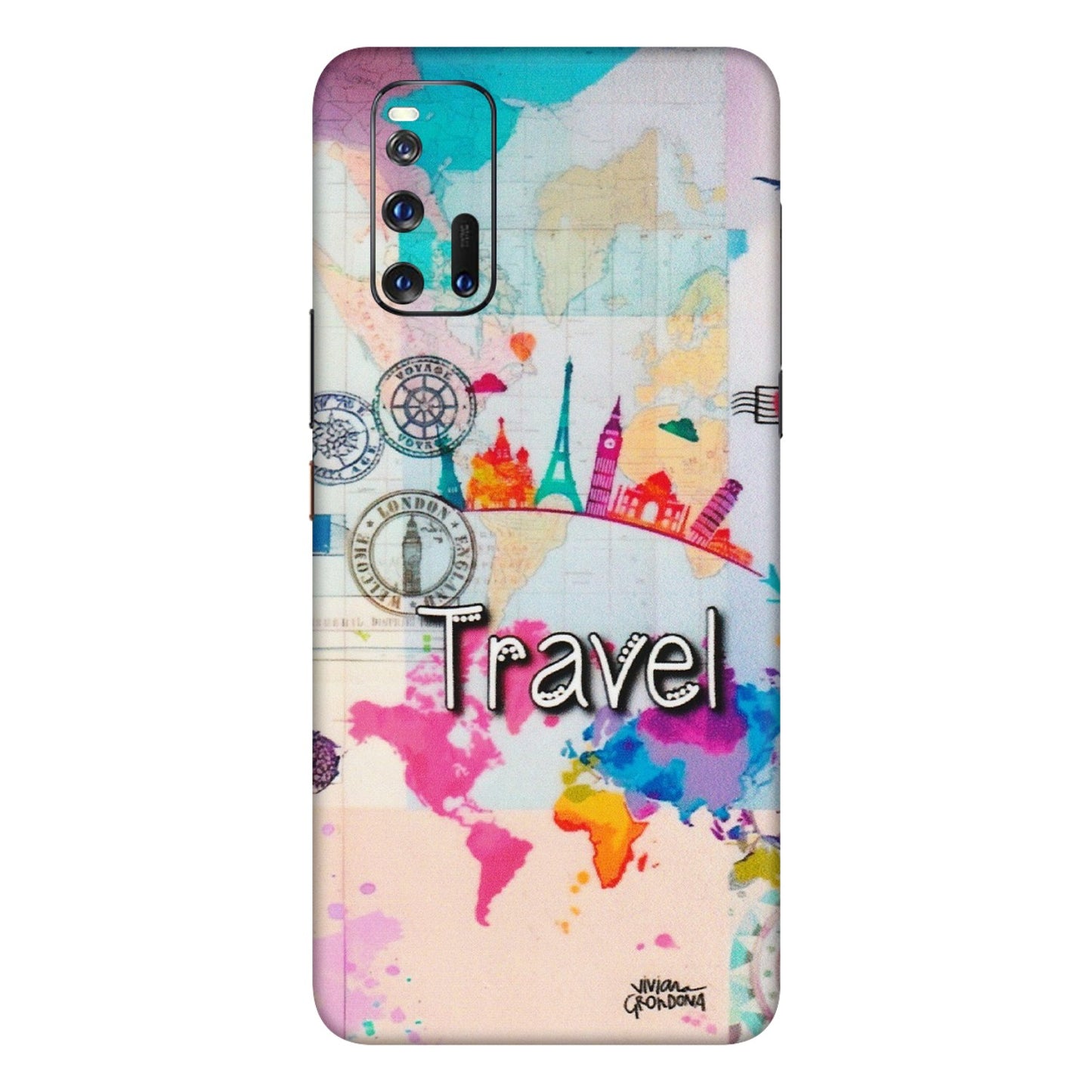 IQOO Phone Skins (All Models) - Travel The Wonders - Matte Finish (M-108) IQOO 3