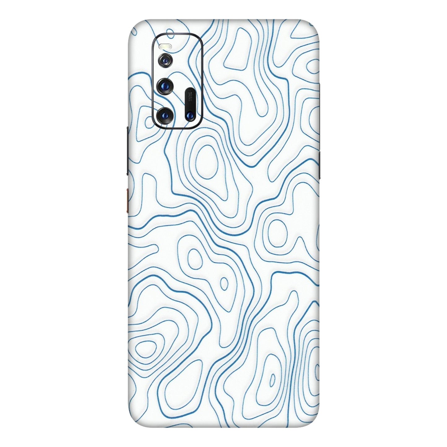 IQOO Phone Skins (All Models) - Blue And White Swirls - Matte Finish (M-139) IQOO 3