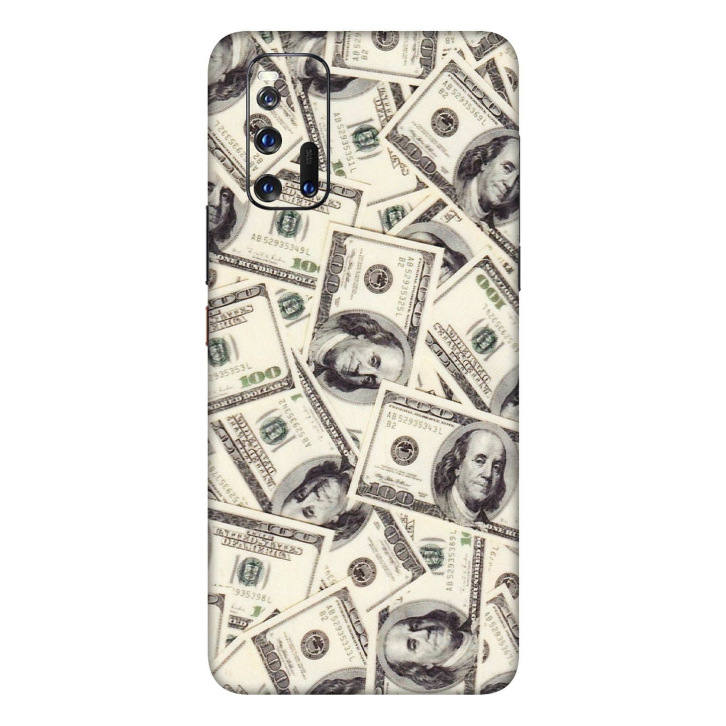 IQOO Phone Skins (All Models) - Dollar Lover - Transparent Finish (T-17) IQOO 3