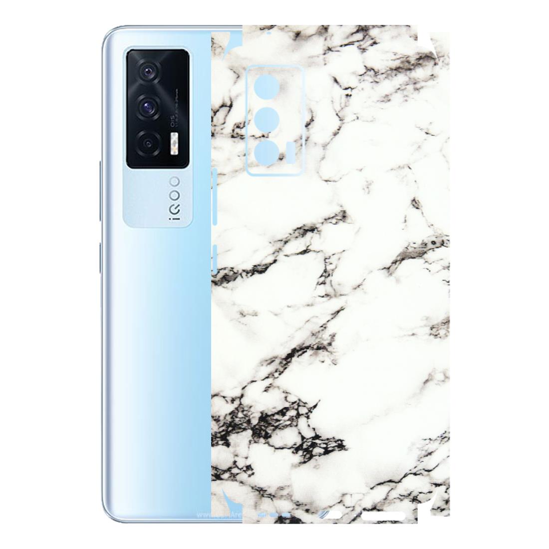 IQOO Phone Skins (All Models) - Black and White Marble Texture - 3D Embossed Finish (L-124) IQOO 7