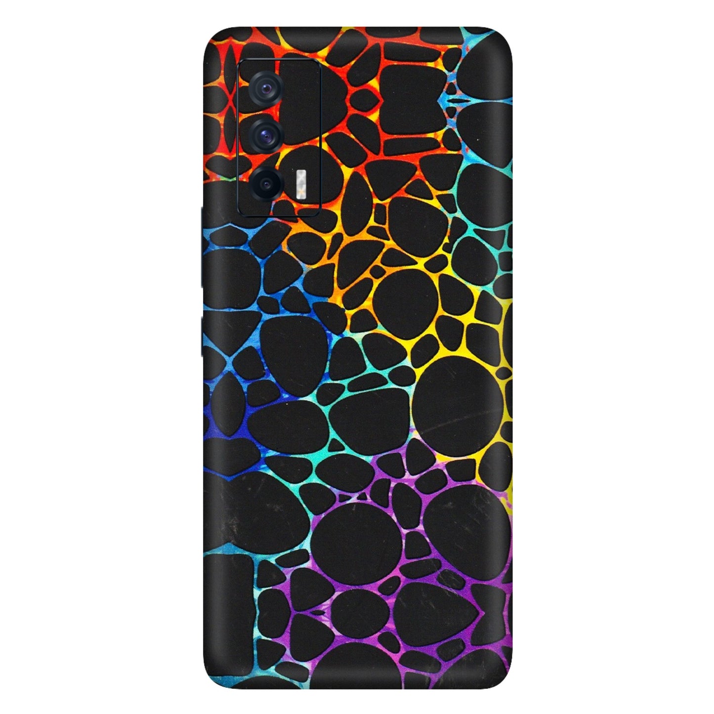 IQOO Phone Skins (All Models) - Abstract Art MultiColour - 3D Embossed Finish (L-133) IQOO 7