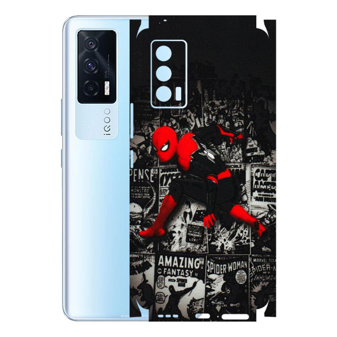 IQOO Phone Skins (All Models) - SpiderMan New - 3D Embossed Finish (L-162) IQOO 7