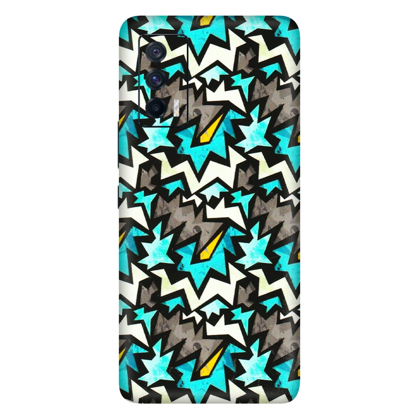 IQOO Phone Skins (All Models) - Funky Zig Zag - 3D Embossed Finish (L-223) IQOO 7