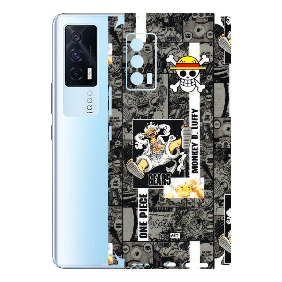 IQOO Phone Skins (All Models) - Cuffy Anime MonkeyCamic - 3D Embossed Finish (L-242) IQOO 7