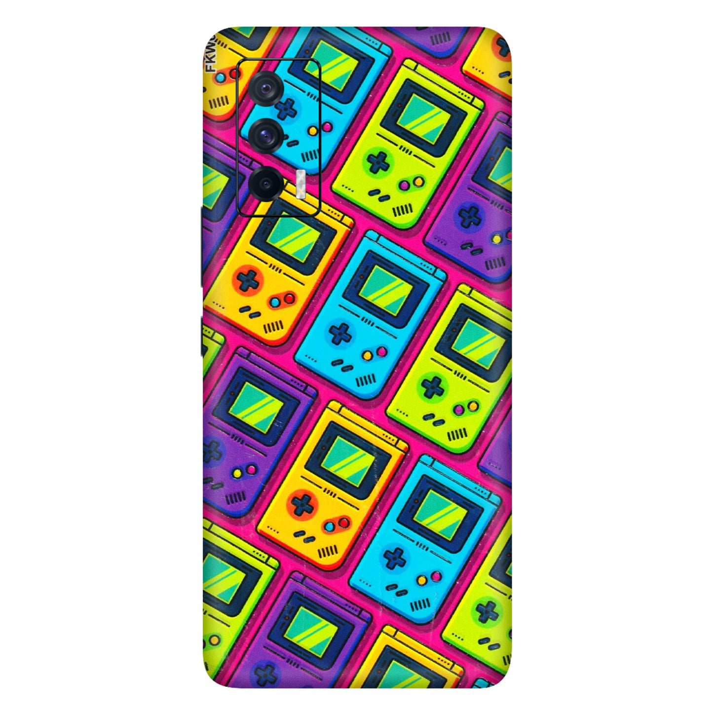IQOO Phone Skins (All Models) - Gameboy Colourful - 3D Embossed Finish (L-266) IQOO 7