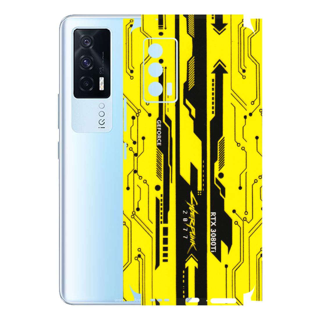 IQOO Phone Skins (All Models) - Yellow Cyberpunk - 3D Embossed Finish (L-93) IQOO 7