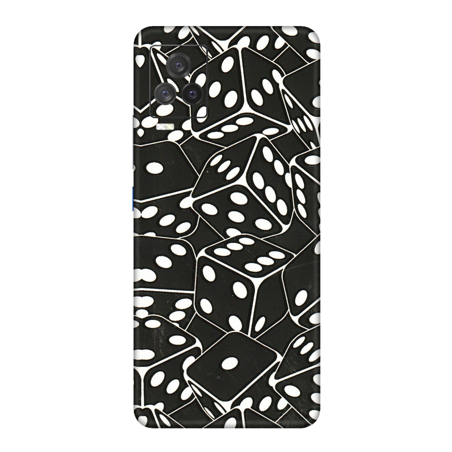 IQOO Phone Skins (All Models) - Big Black Dices - 3D Embossed Finish (L-106) IQOO 7 Legend