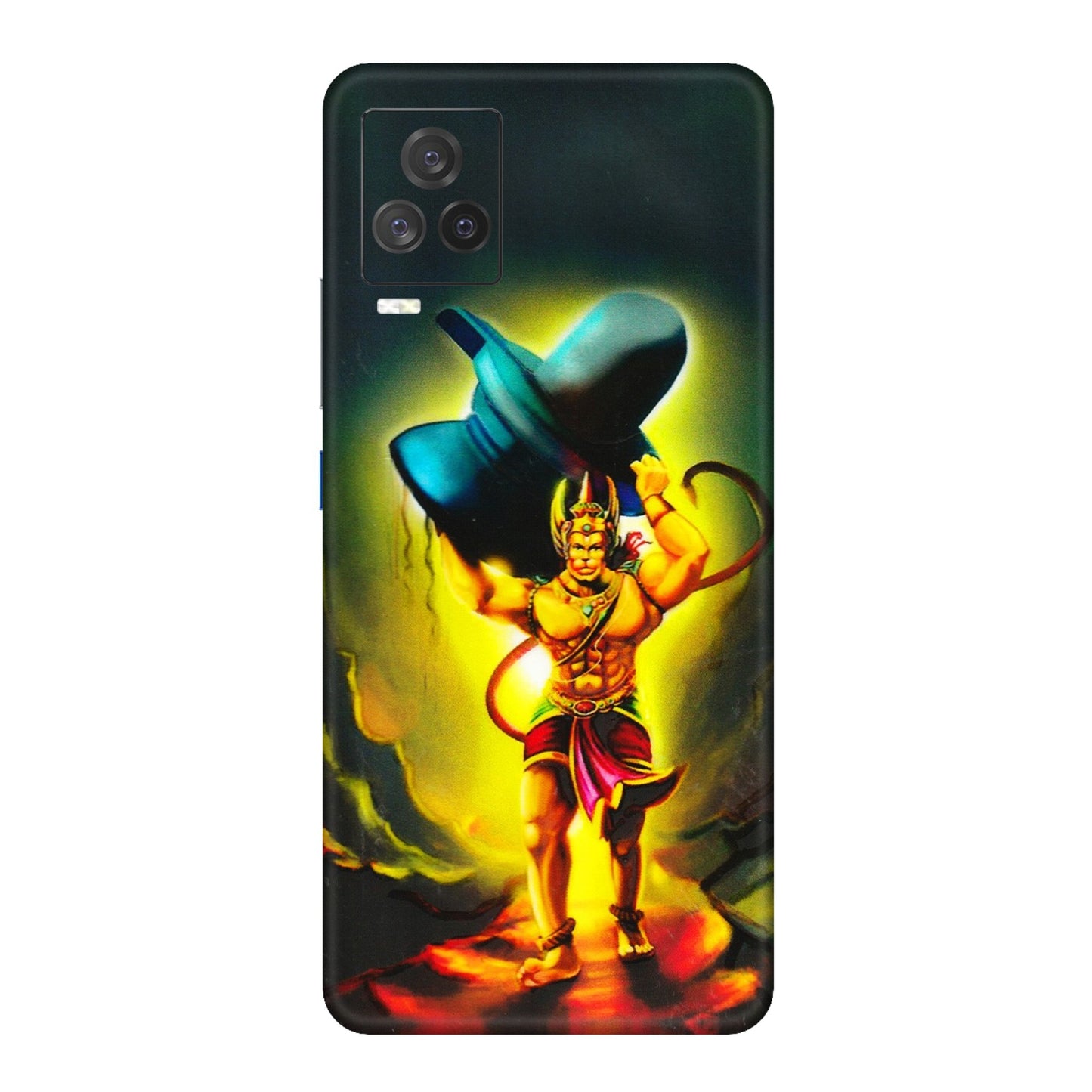 IQOO Phone Skins (All Models) - Hanuman Ji - 3D Embossed Finish (L-128) IQOO 7 Legend