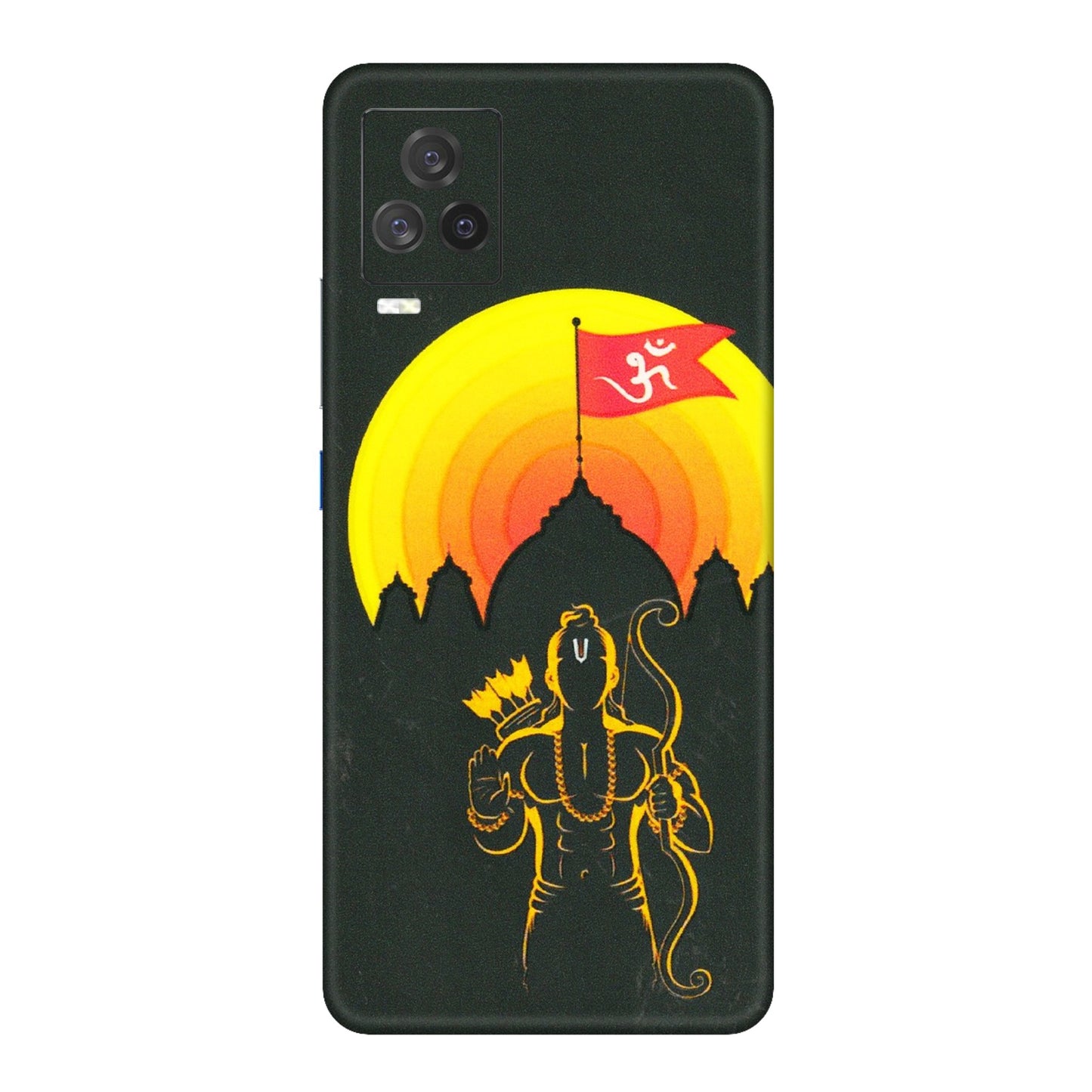 IQOO Phone Skins (All Models) - Lord Ram - 3D Embossed Finish (L-132) IQOO 7 Legend