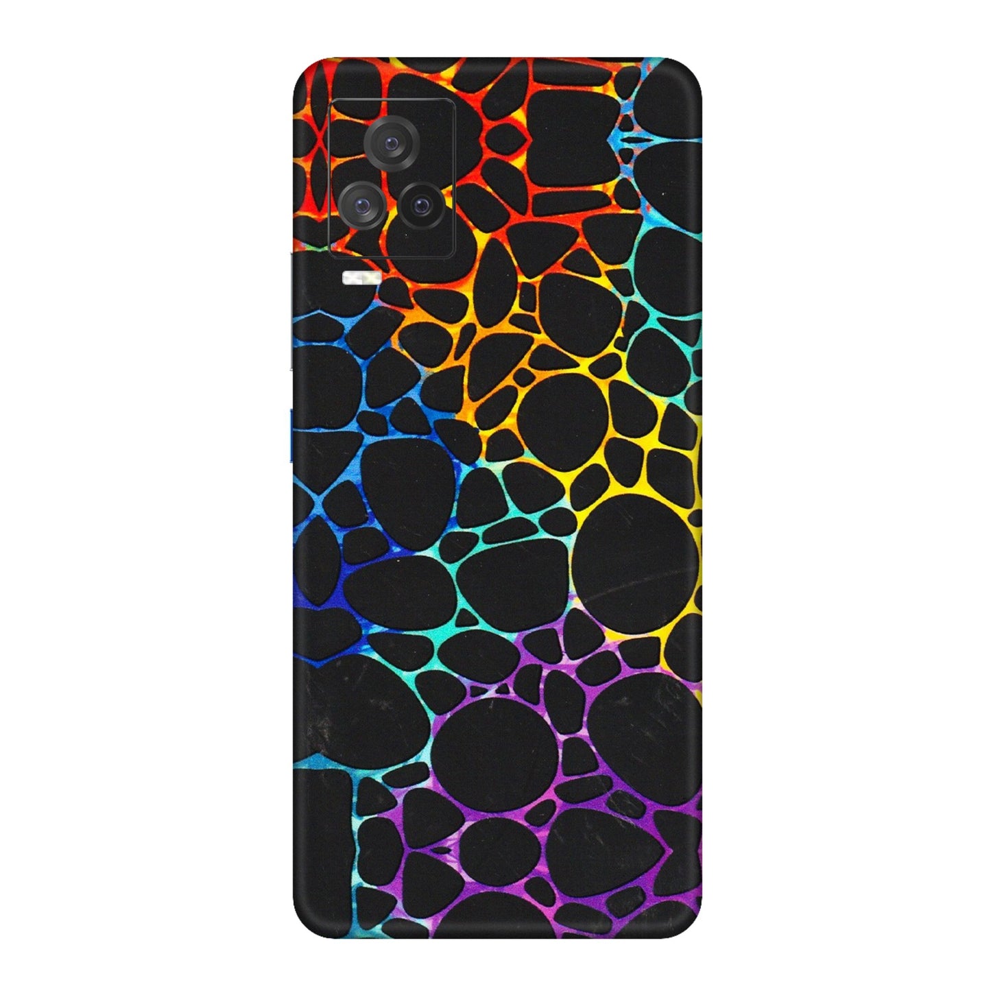 IQOO Phone Skins (All Models) - Abstract Art MultiColour - 3D Embossed Finish (L-133) IQOO 7 Legend