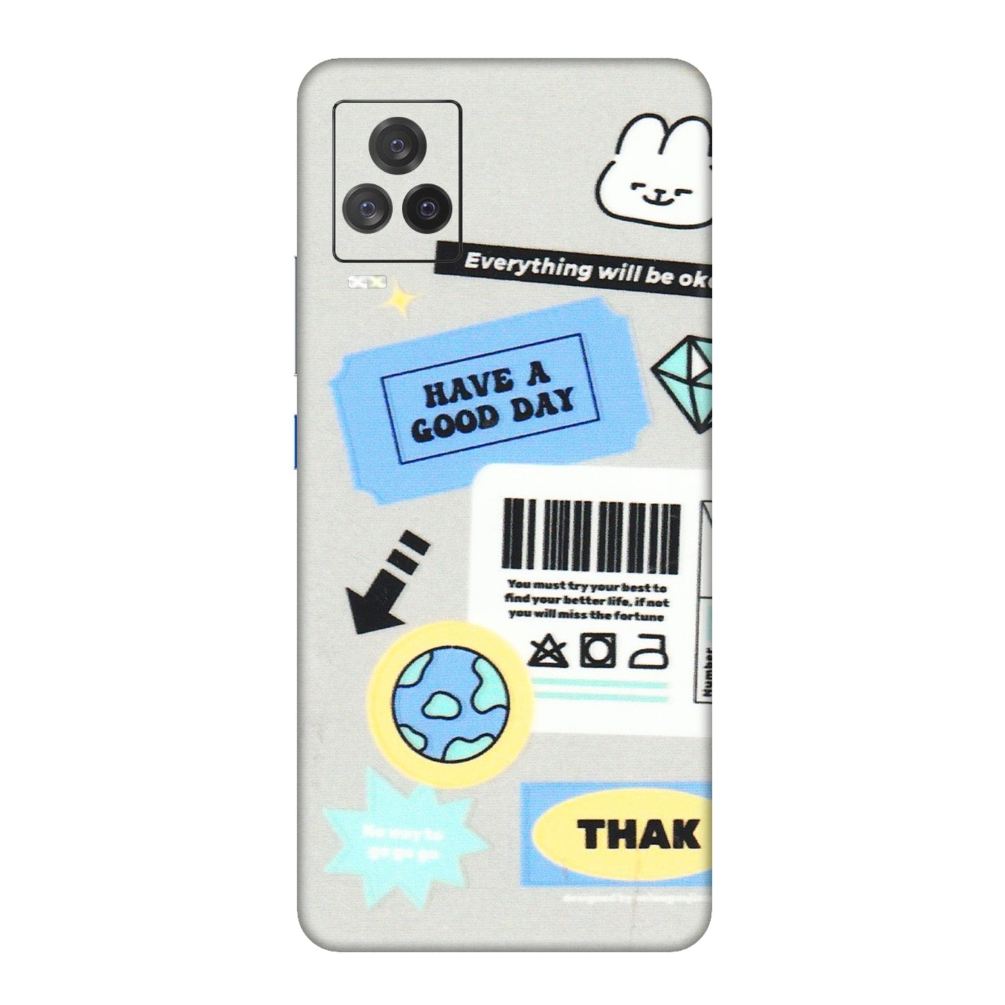 IQOO Phone Skins (All Models) - Will Be Okay Design - 3D Embossed Finish (L-316) IQOO 7 Legend