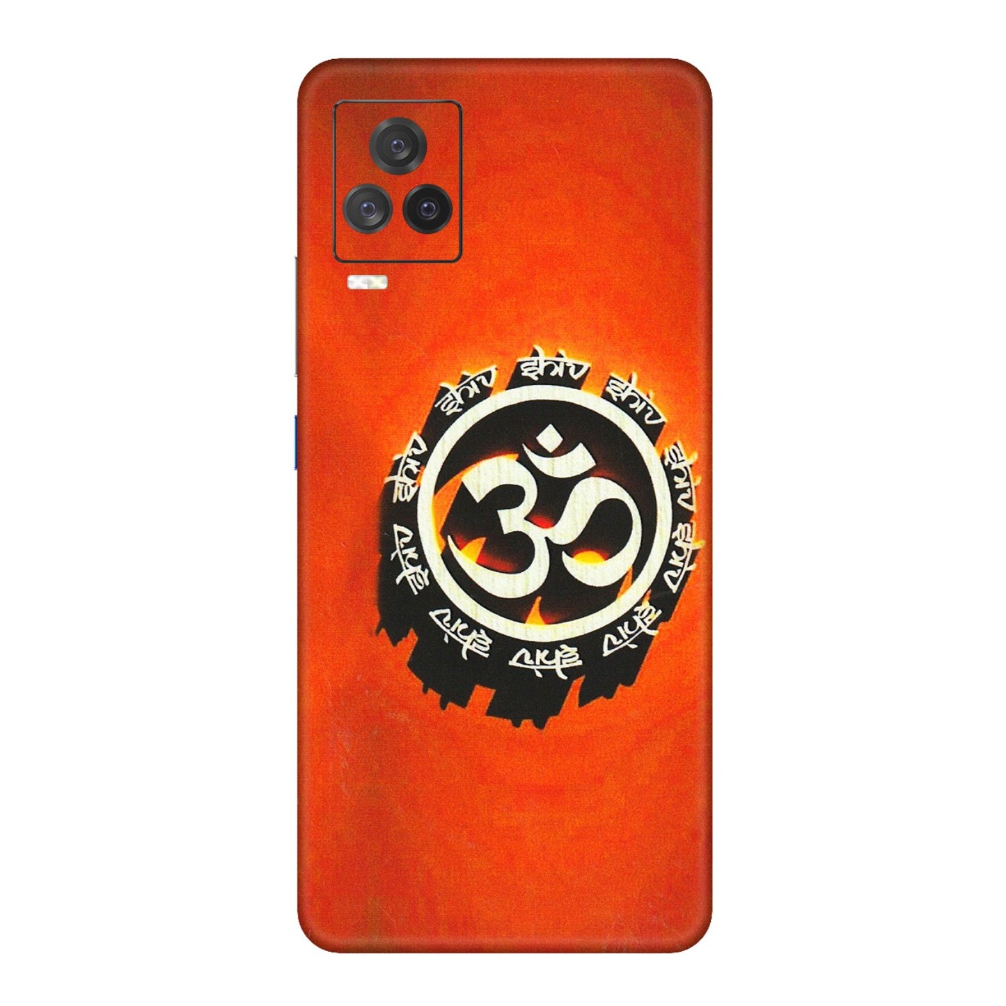IQOO Phone Skins (All Models) - Aum Shiv Orange - 3D Embossed Finish (L-32) IQOO 7 Legend