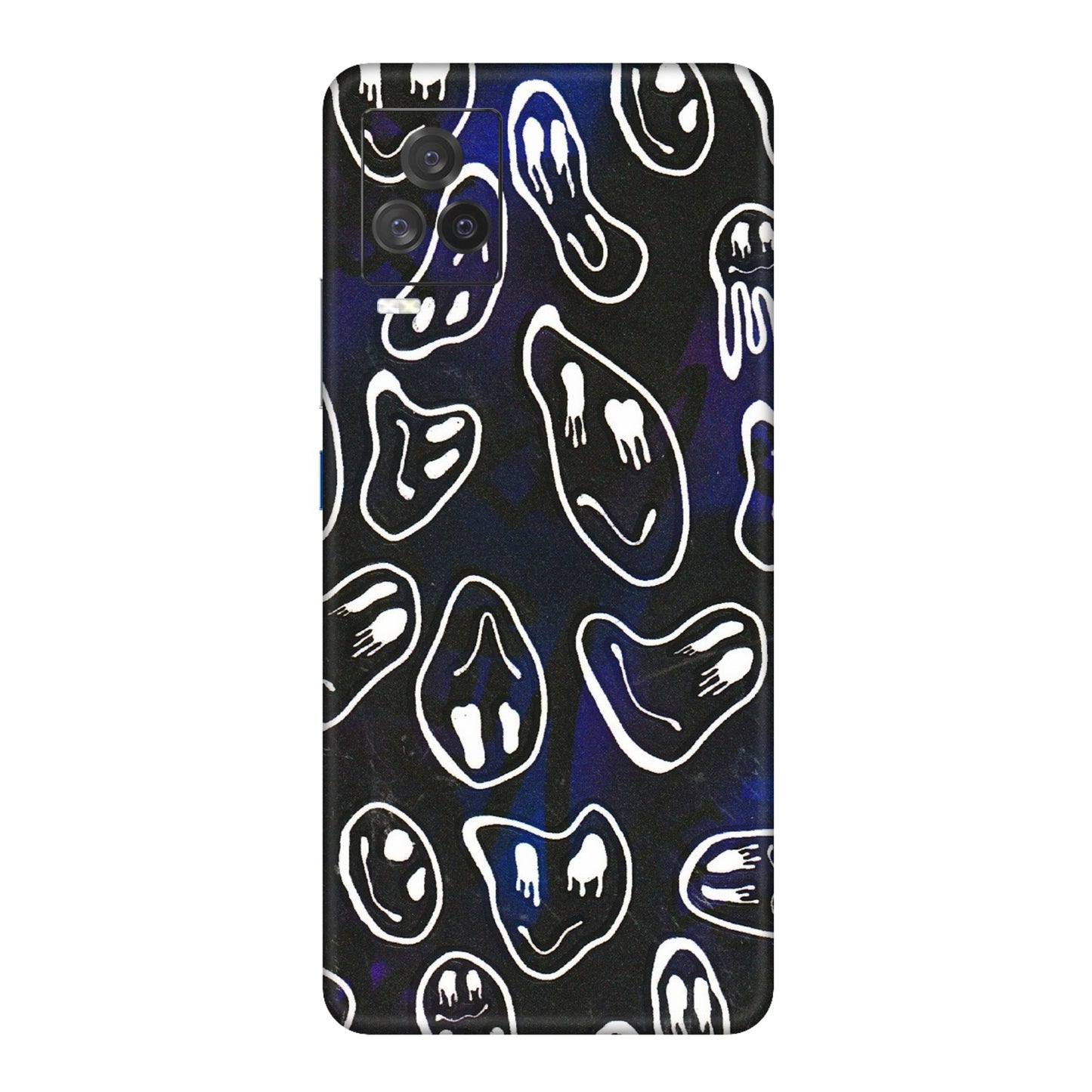 IQOO Phone Skins (All Models) - Distorted Smileys - 3D Embossed Finish (L-92) IQOO 7 Legend