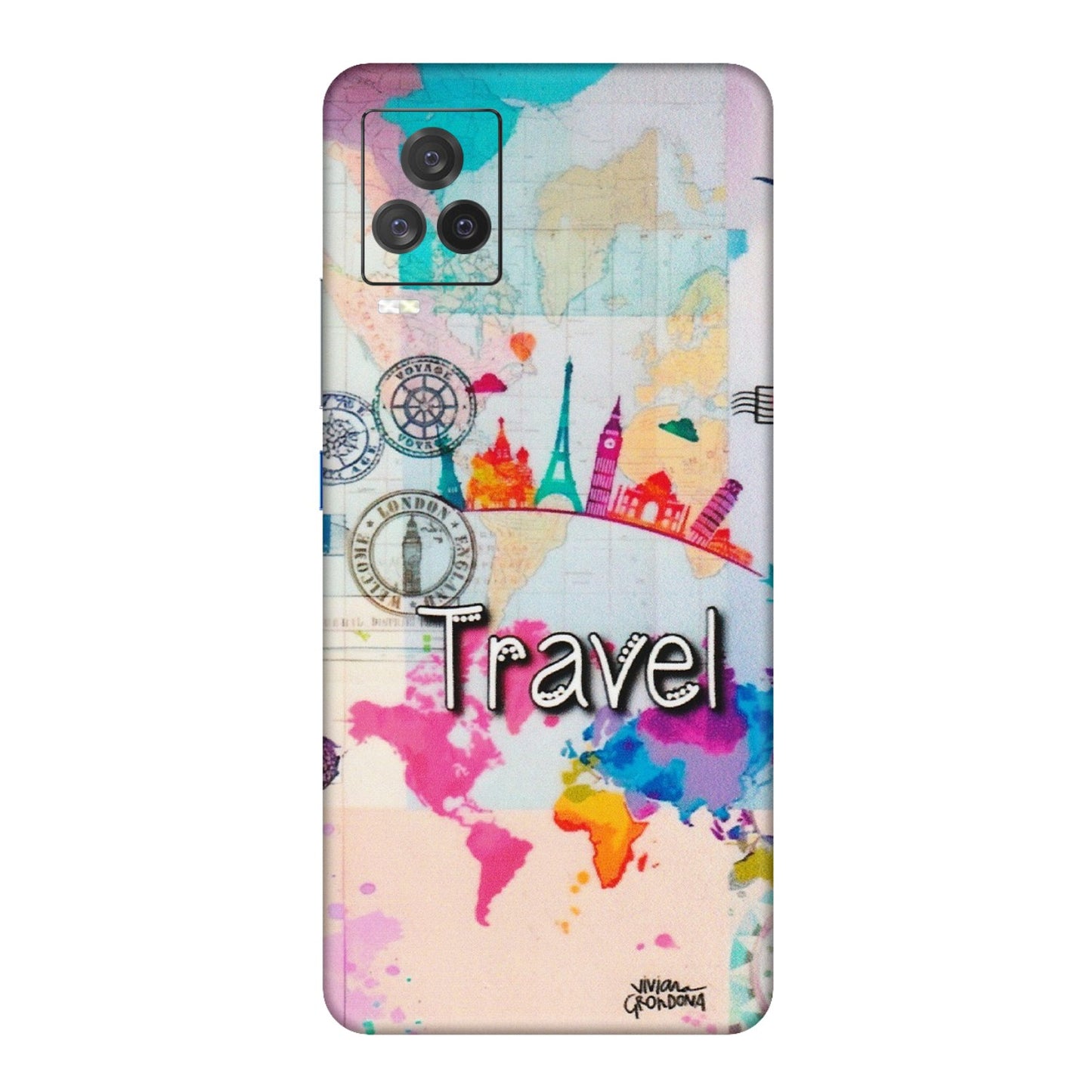 IQOO Phone Skins (All Models) - Travel The Wonders - Matte Finish (M-108) IQOO 7 Legend