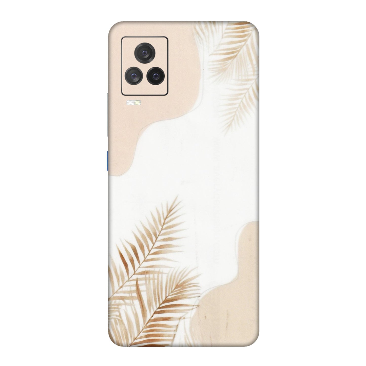 IQOO Phone Skins (All Models) - Gold Petals Abstract - Transparent Finish (T-08) IQOO 7 Legend