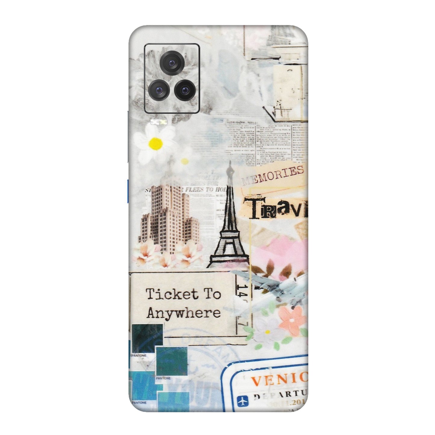 IQOO Phone Skins (All Models) - Travel Memories - Transparent Finish (T-09) IQOO 7 Legend