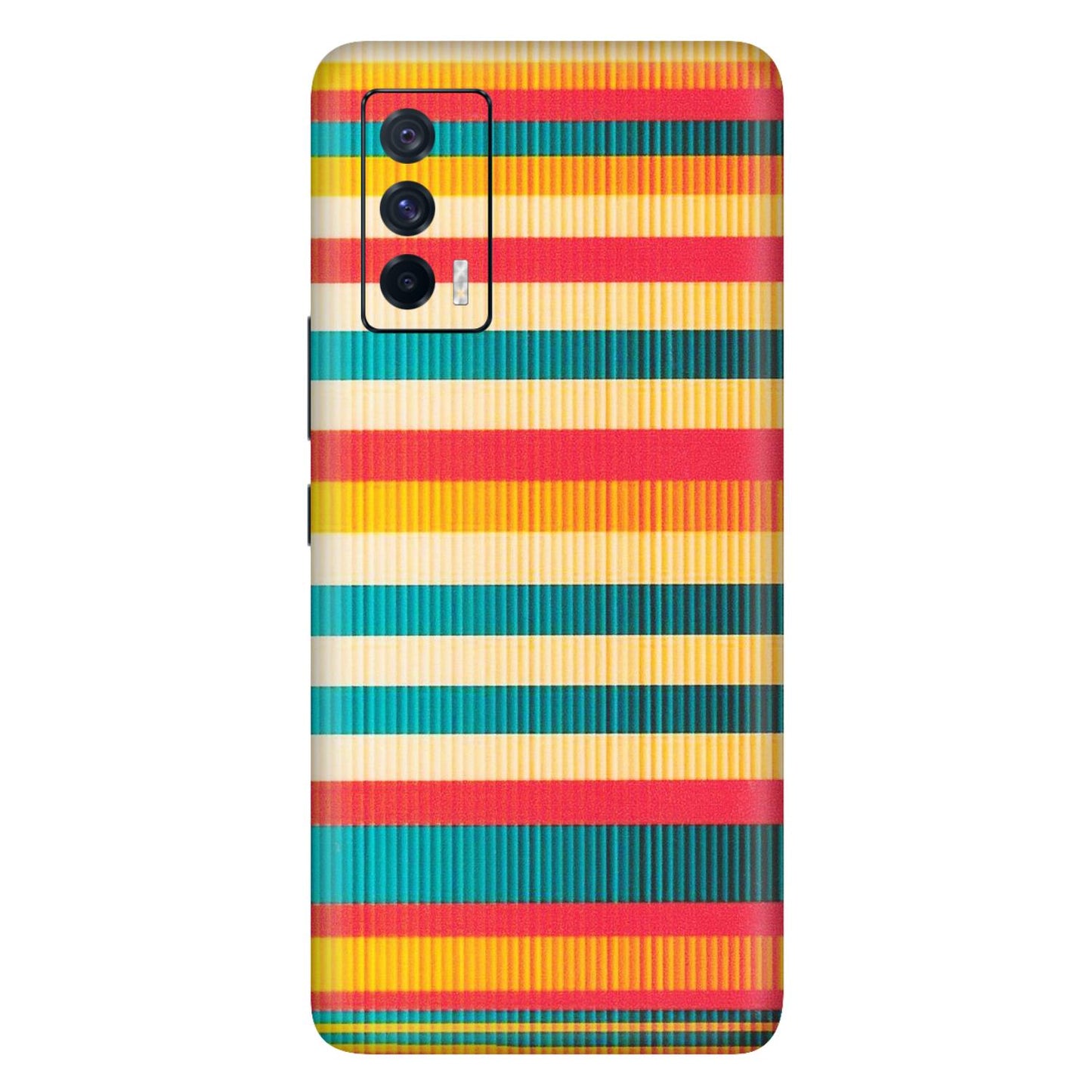 IQOO Phone Skins (All Models) - Colourful Stripes Soothing Effect - Matte Finish (M-86) IQOO 7