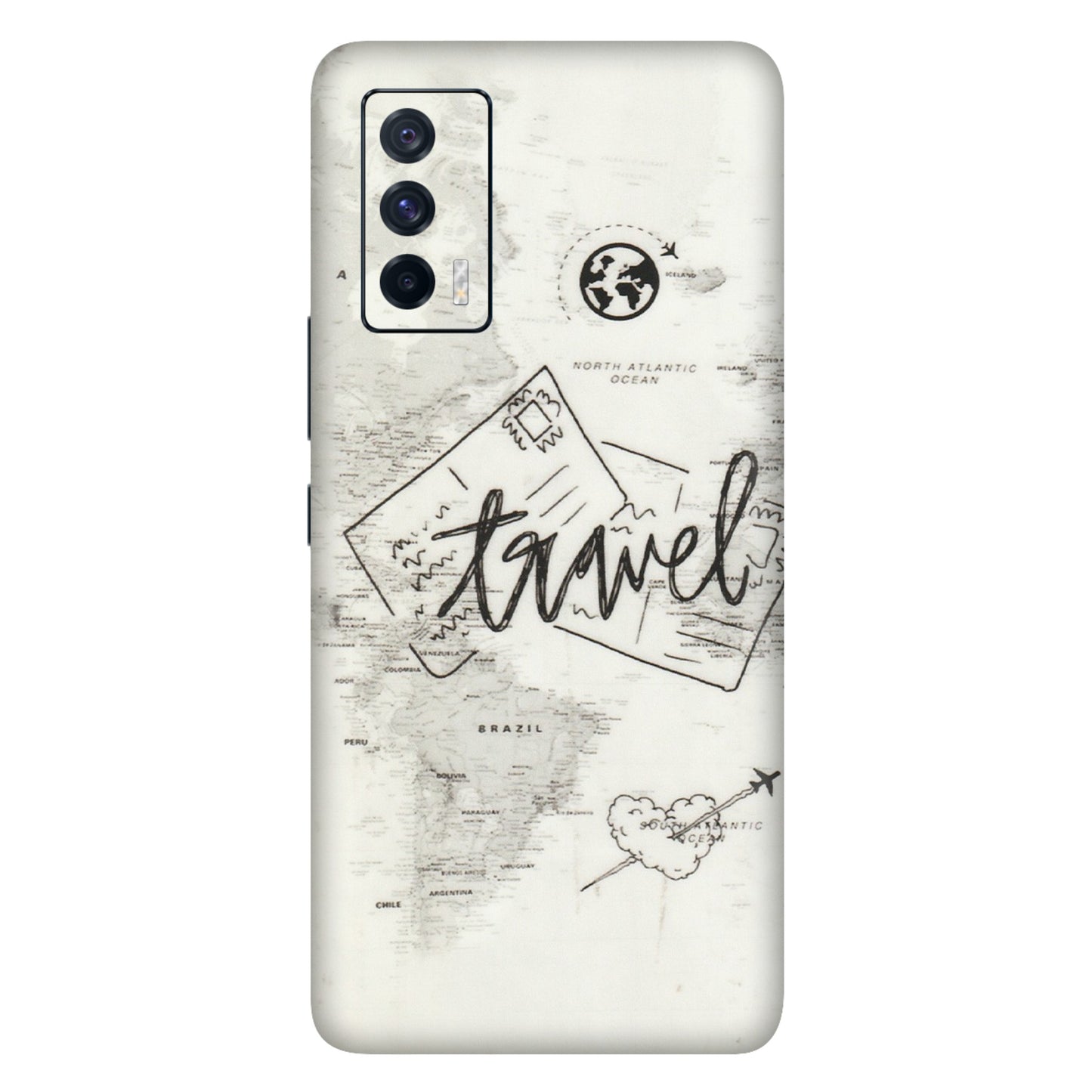 IQOO Phone Skins (All Models) - Travel Ticket - Transparent Finish (T-06) IQOO 7