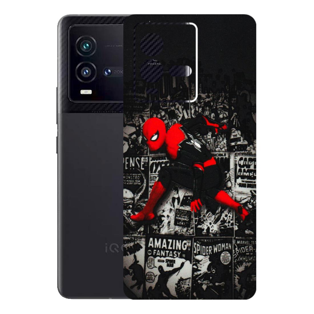 IQOO Phone Skins (All Models) - SpiderMan New - 3D Embossed Finish (L-162) IQOO 9T