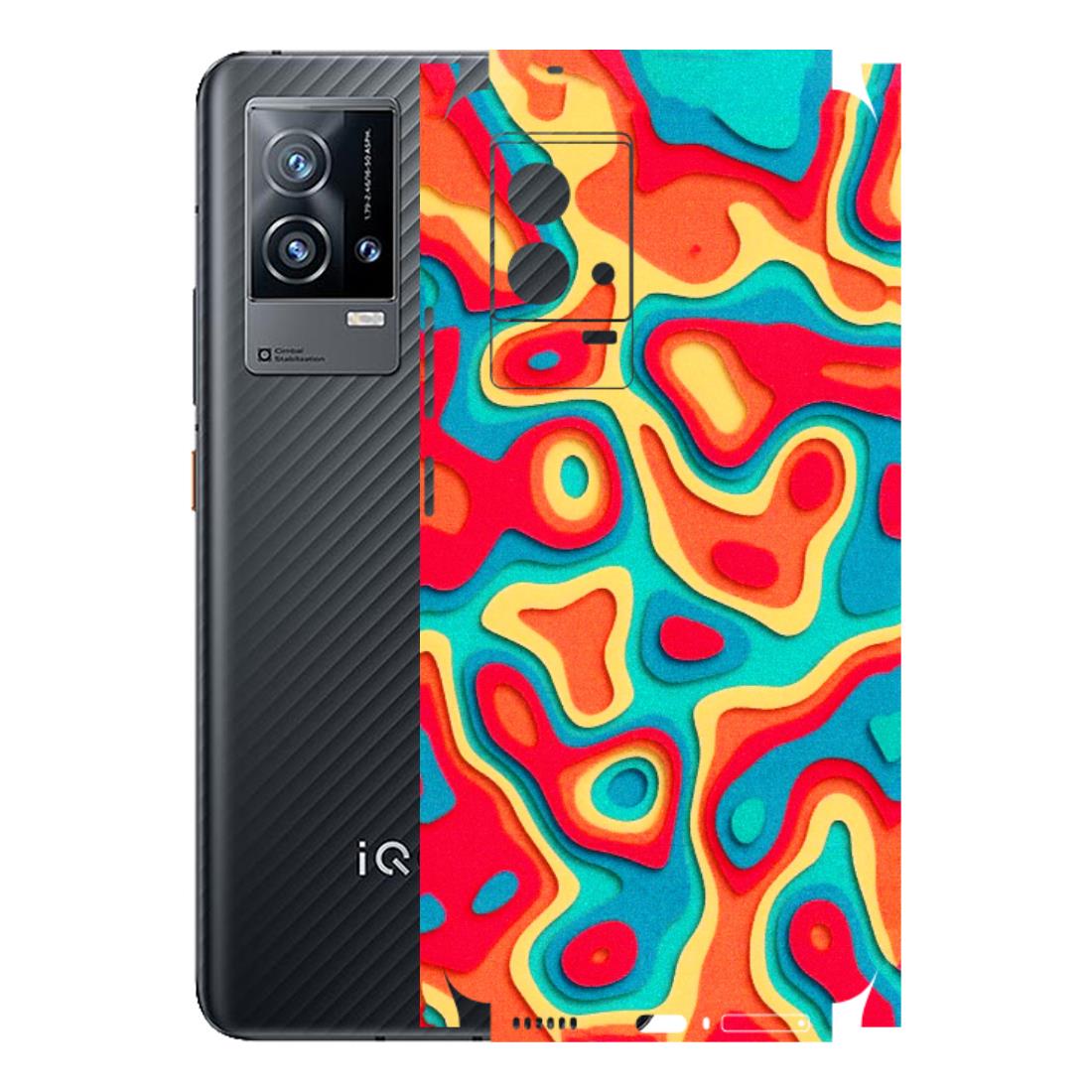 IQOO Phone Skins (All Models) - Abstract Swirl - 3D Embossed Finish (L-150) IQOO 9 5G