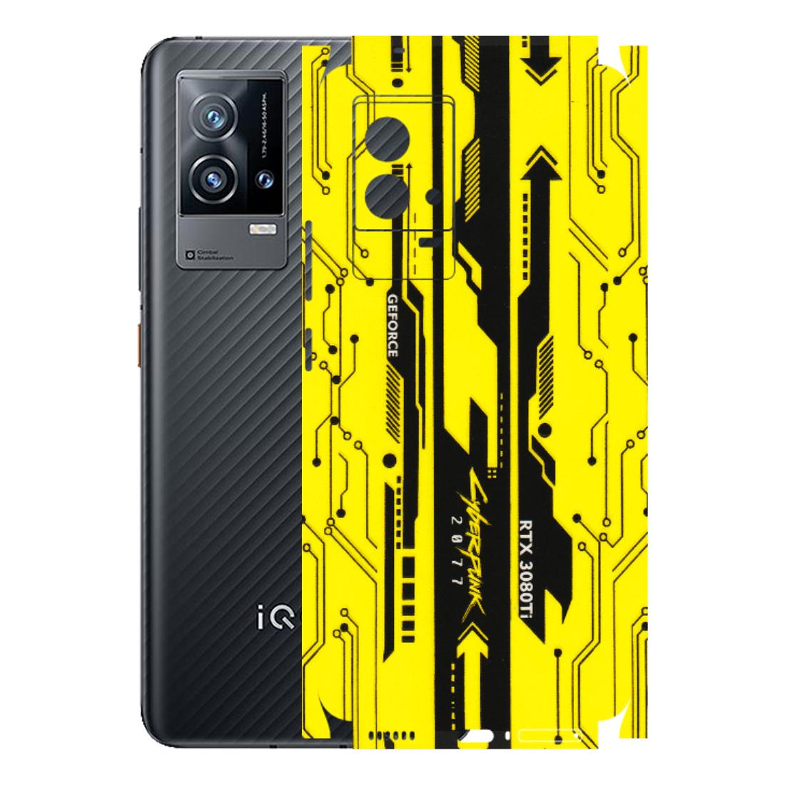 IQOO Phone Skins (All Models) - Yellow Cyberpunk - 3D Embossed Finish (L-93) IQOO 9 5G