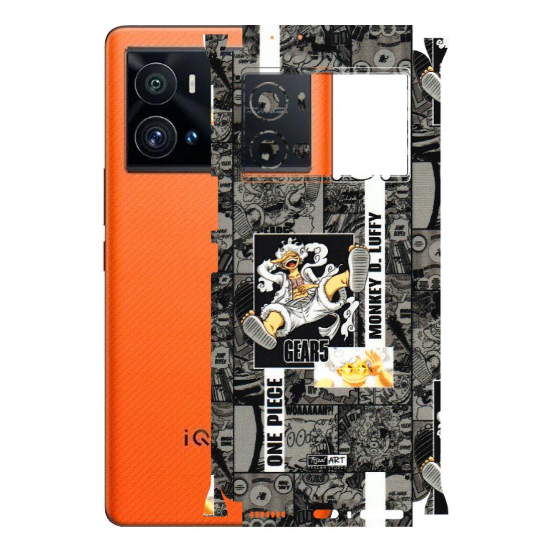 IQOO Phone Skins (All Models) - Cuffy Anime MonkeyCamic - 3D Embossed Finish (L-242) IQOO 9 Pro 5G