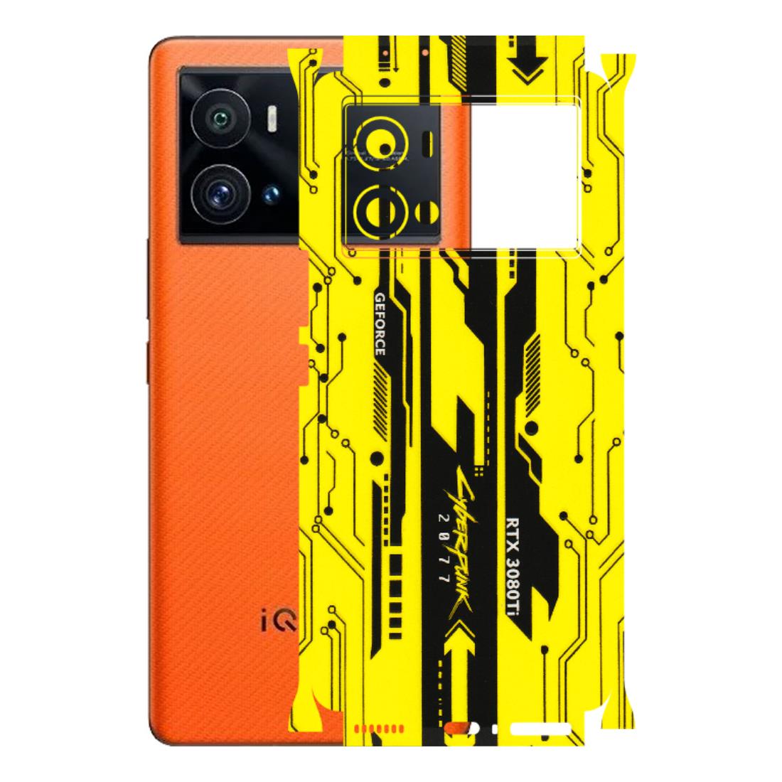 IQOO Phone Skins (All Models) - Yellow Cyberpunk - 3D Embossed Finish (L-93) IQOO 9 Pro 5G
