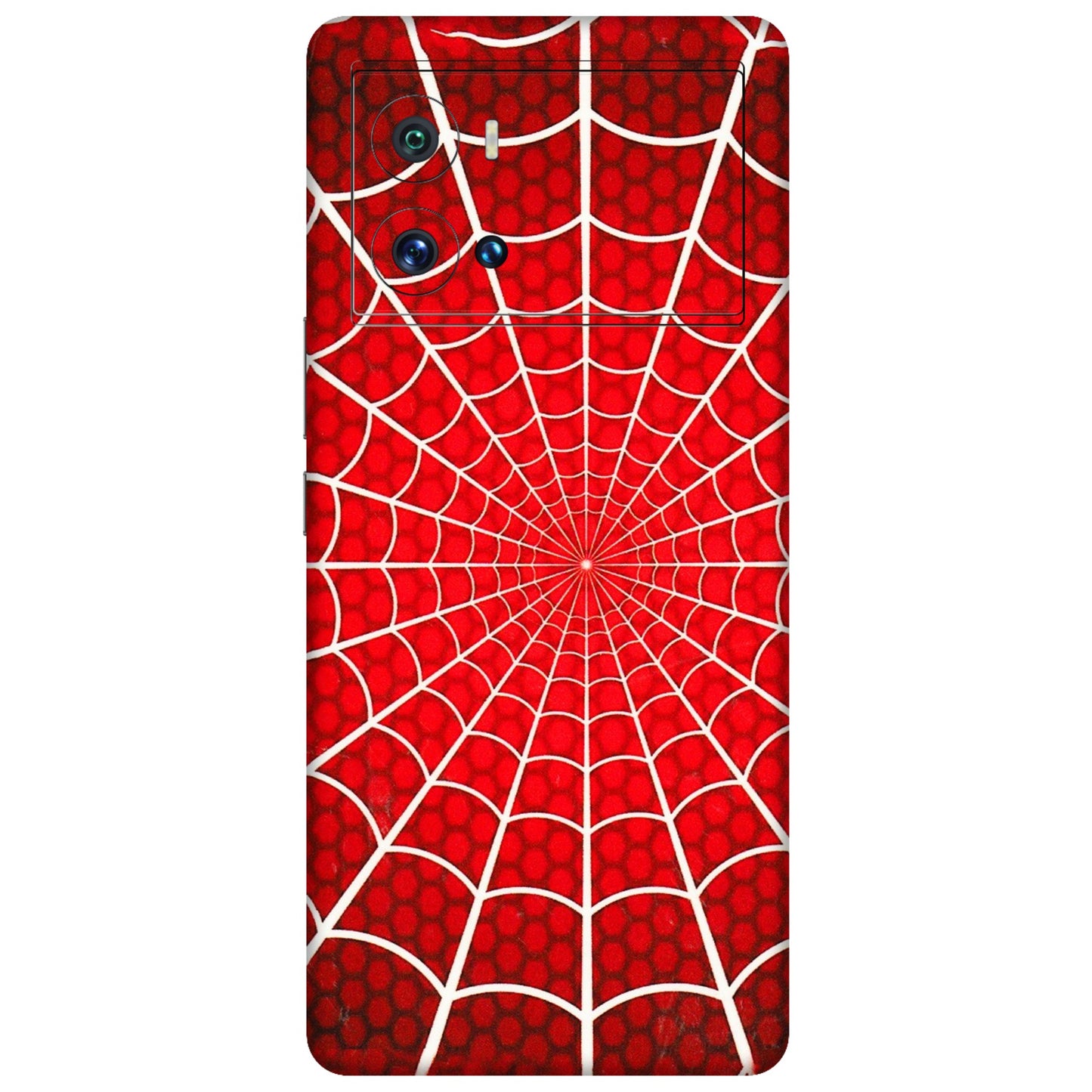 IQOO Phone Skins (All Models) - Classic Spidey Web - 3D Embossed Finish (L-115) IQOO 9 Pro 5G