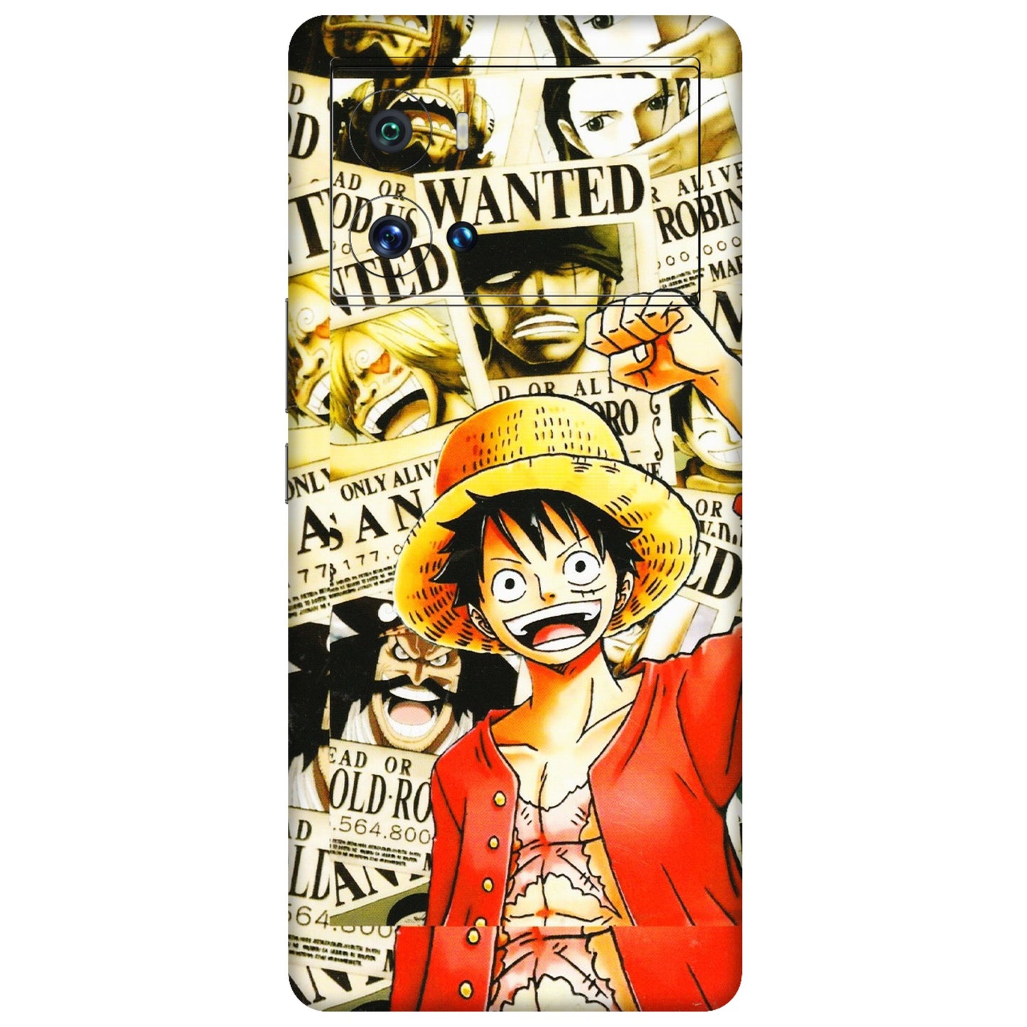 IQOO Phone Skins (All Models) - Luffy Anime - 3D Embossed Finish (L-177) IQOO 9 Pro 5G