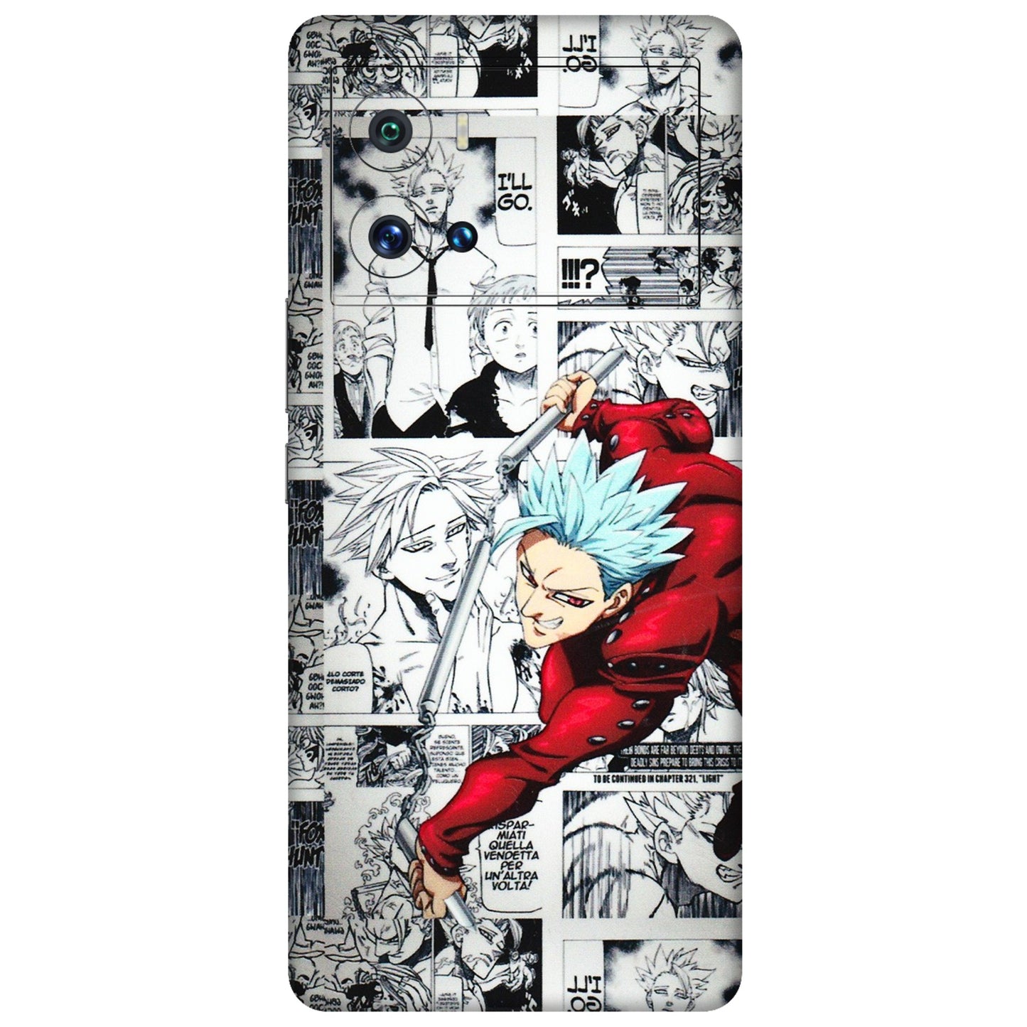 IQOO Phone Skins (All Models) - Anime Comic - 3D Embossed Finish (L-192) IQOO 9 Pro 5G