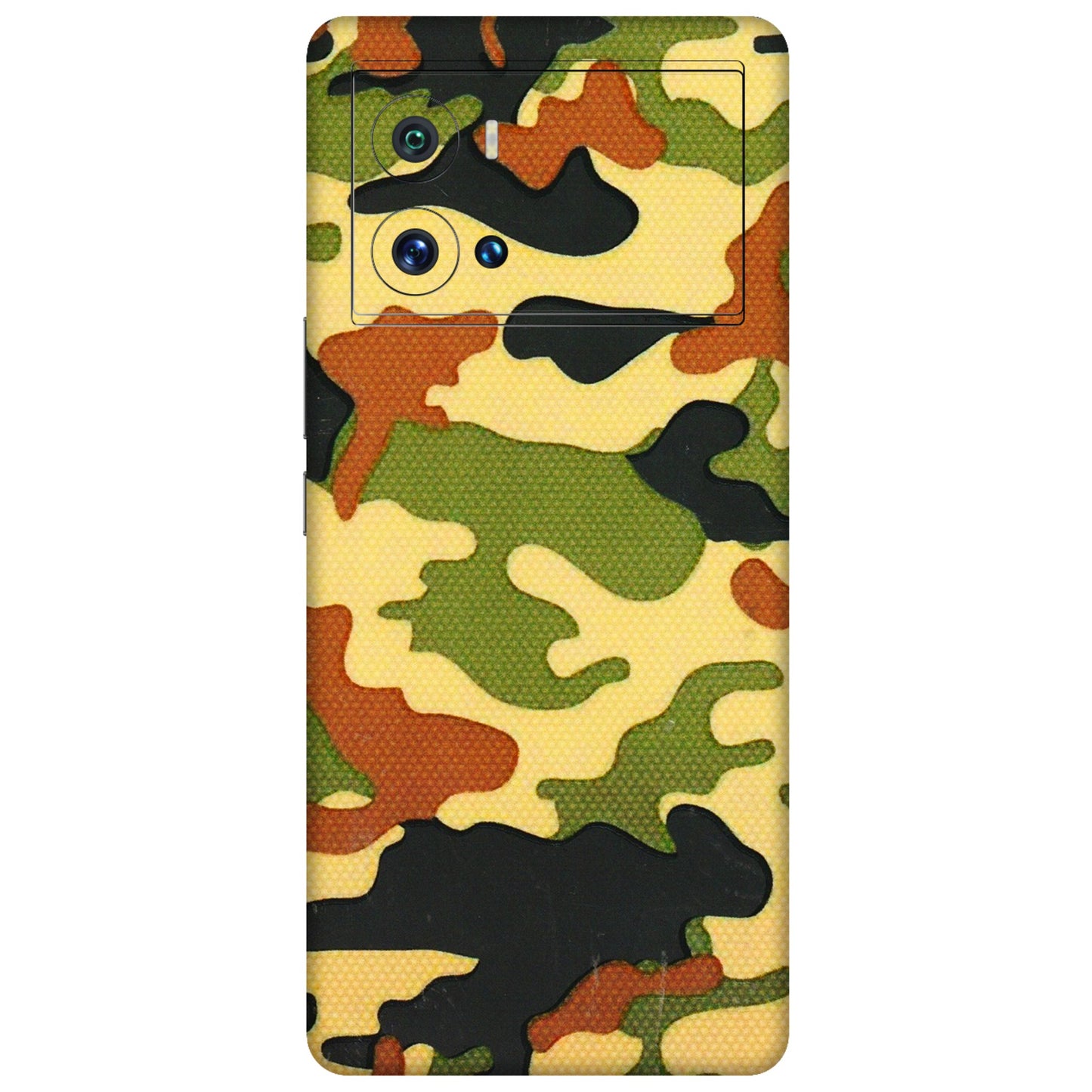 IQOO Phone Skins (All Models) - Indian Military - 3D Embossed Finish (L-234) IQOO 9 Pro 5G