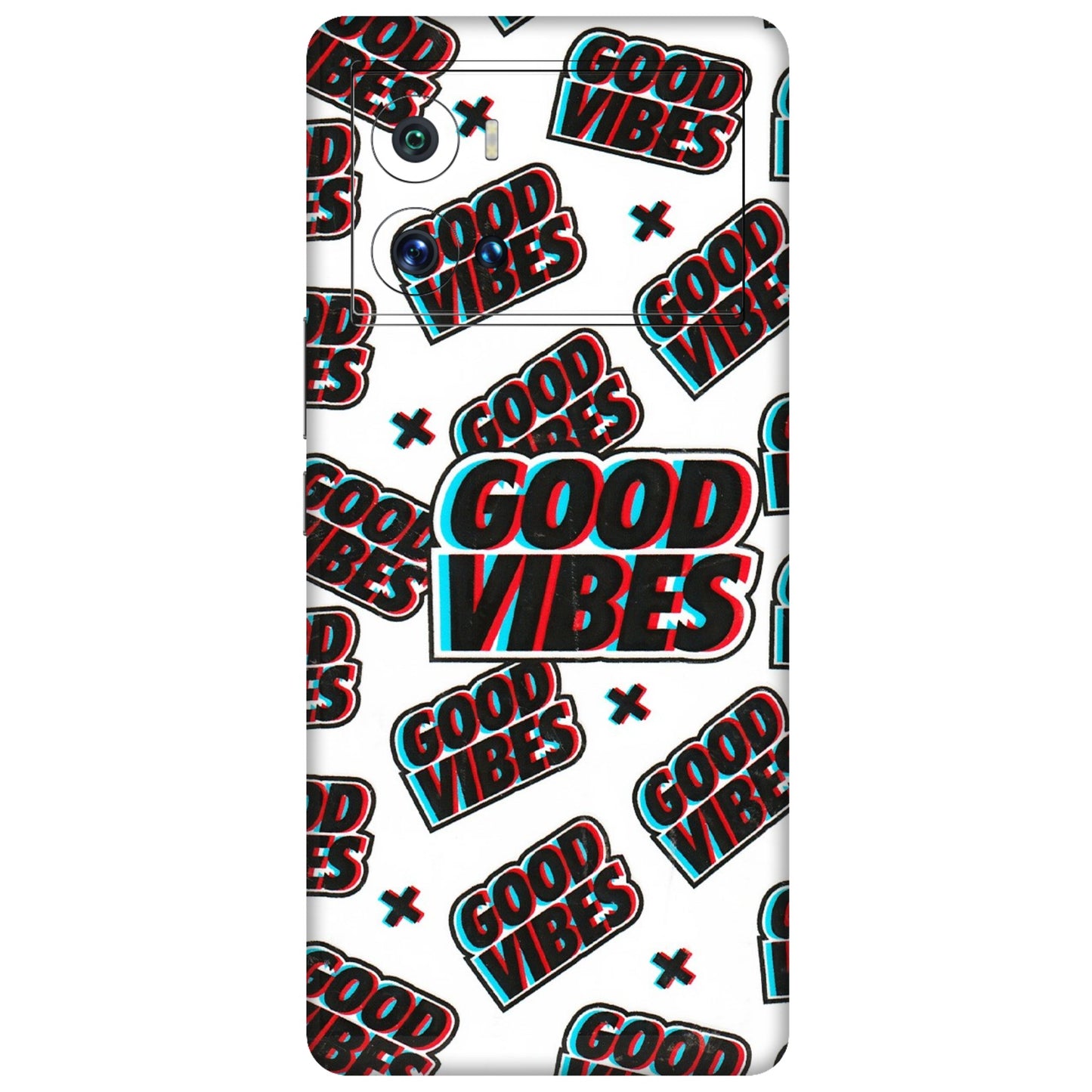 IQOO Phone Skins (All Models) - Good Vibes - 3D Embossed Finish (L-282) IQOO 9 Pro 5G