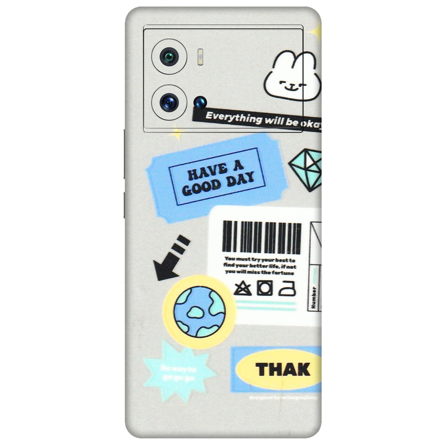 IQOO Phone Skins (All Models) - Will Be Okay Design - 3D Embossed Finish (L-316) IQOO 9 Pro 5G
