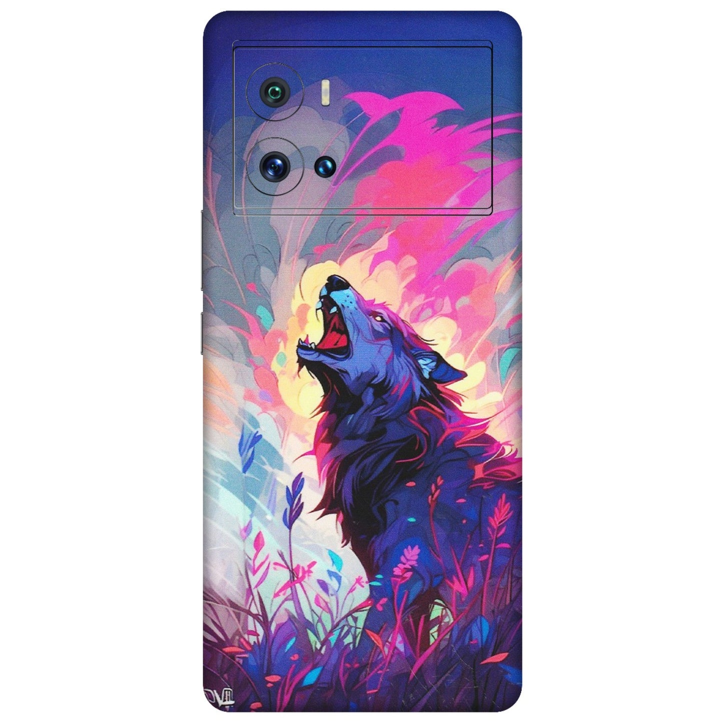 IQOO Phone Skins (All Models) - New Wild Wolf Abstract - Matte Finish (M-125) IQOO 9 Pro 5G