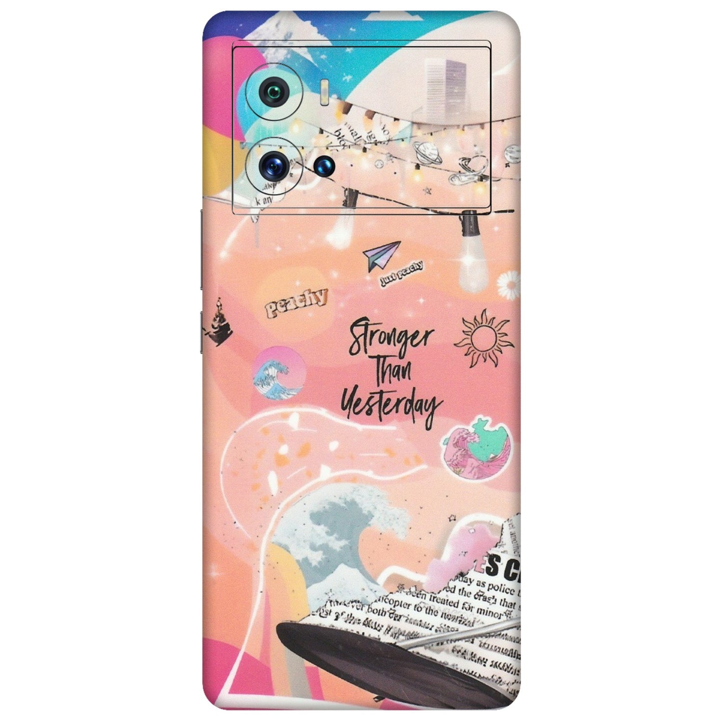 IQOO Phone Skins (All Models) - Stronger Then Yesterday - Matte Finish (M-128) IQOO 9 Pro 5G