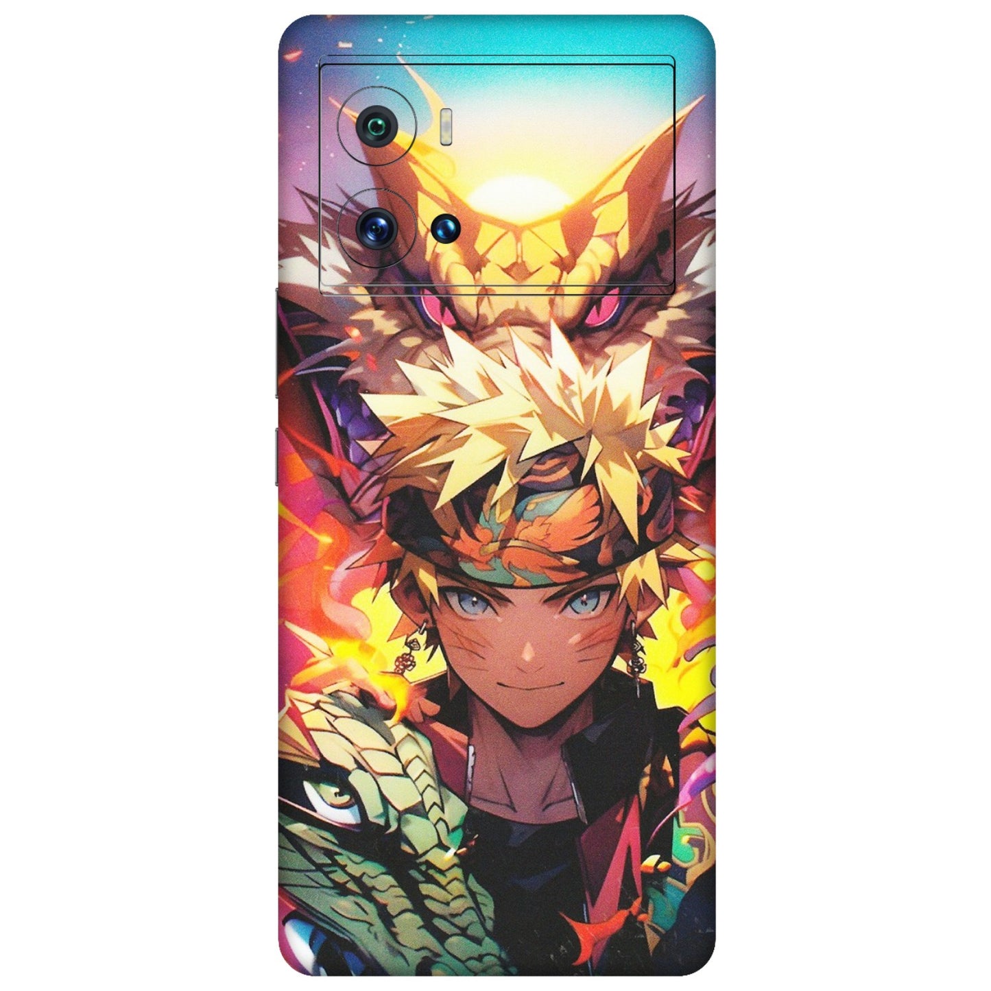 IQOO Phone Skins (All Models) - Angry Naruto Anime - Matte Finish (M-148) IQOO 9 Pro 5G