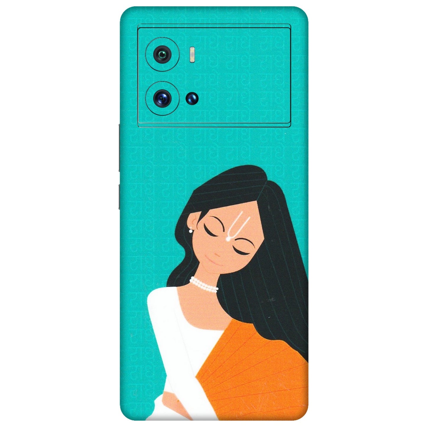 IQOO Phone Skins (All Models) - Radhe Radhe With Hindu Symbol - Matte Finish (M-164) IQOO 9 Pro 5G