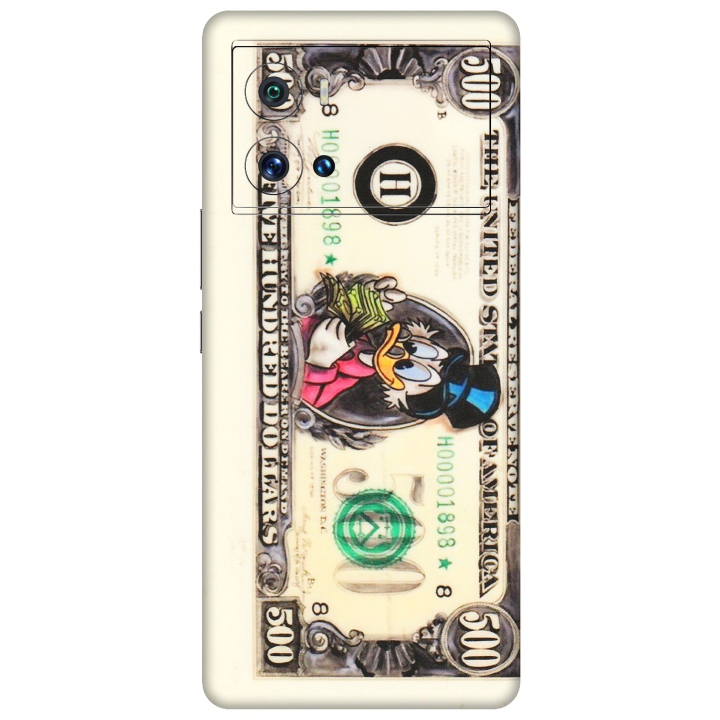 IQOO Phone Skins (All Models) - Five Hundred Dollar Duck - Transparent Finish (T-15) IQOO 9 Pro 5G