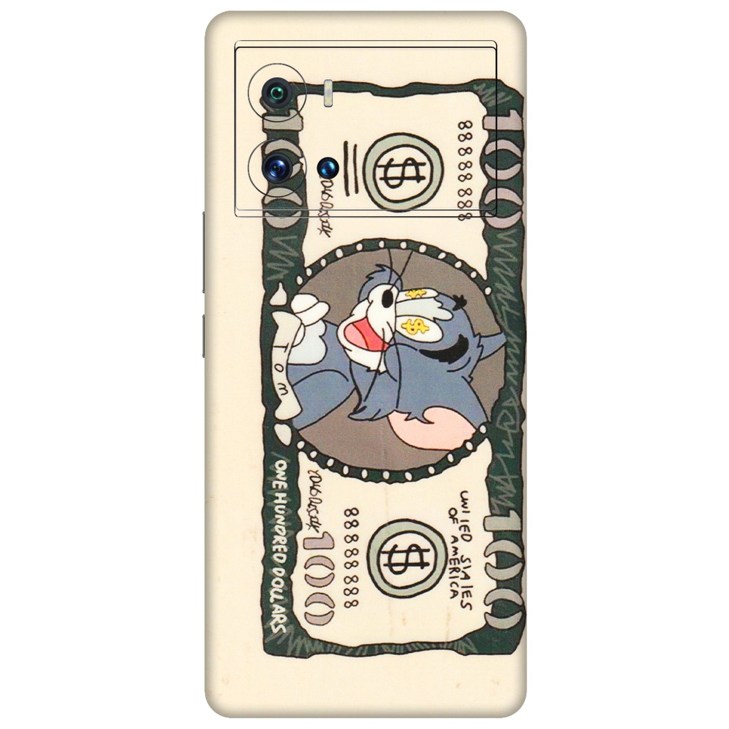 IQOO Phone Skins (All Models) - One Hundred Dollar Tom - Transparent Finish (T-16) IQOO 9 Pro 5G
