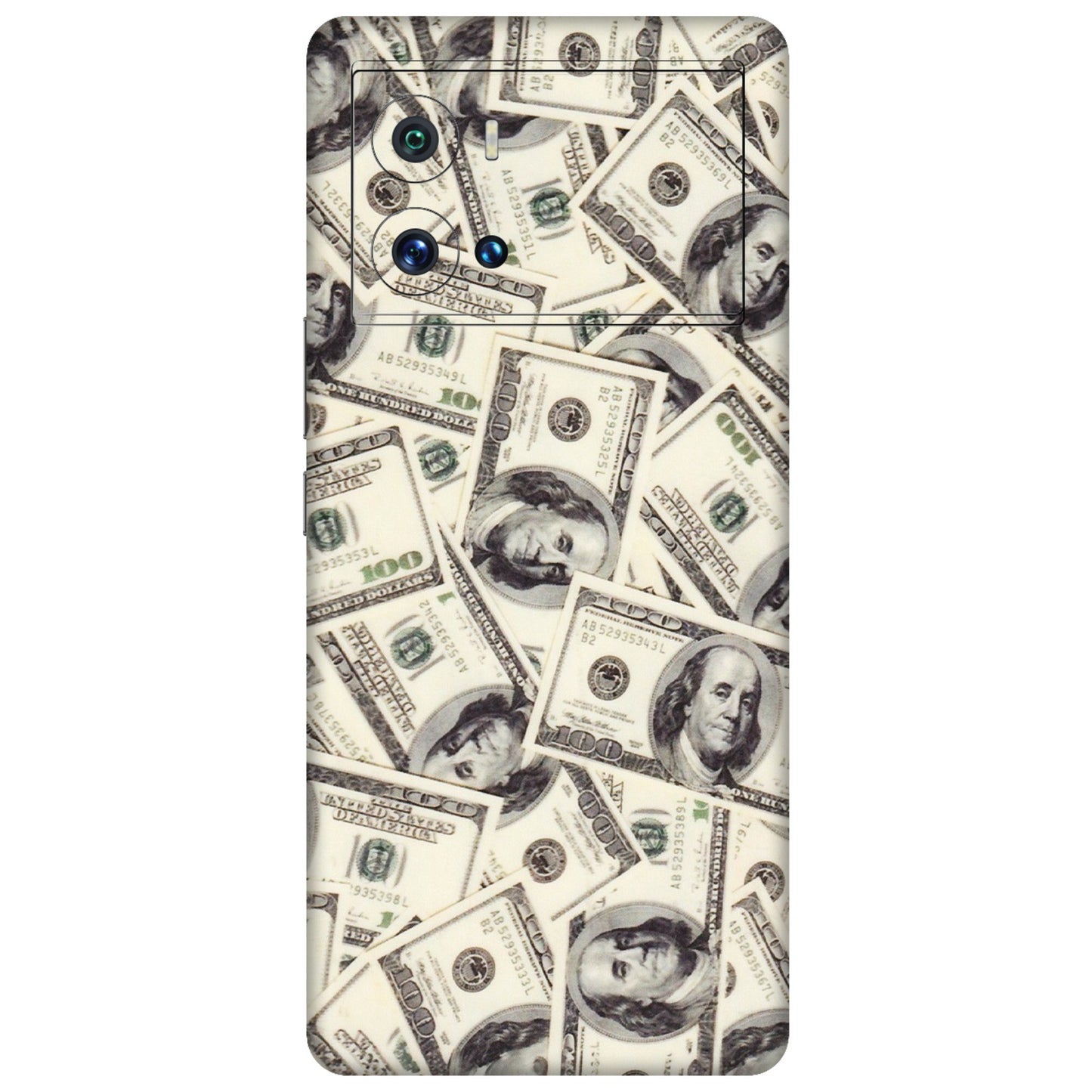 IQOO Phone Skins (All Models) - Dollar Lover - Transparent Finish (T-17) IQOO 9 Pro 5G
