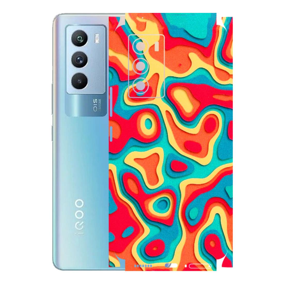 IQOO Phone Skins (All Models) - Abstract Swirl - 3D Embossed Finish (L-150) IQOO 9 SE 5G