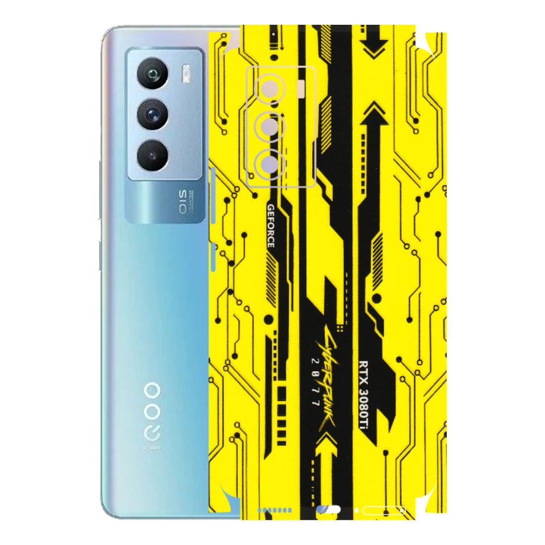 IQOO Phone Skins (All Models) - Yellow Cyberpunk - 3D Embossed Finish (L-93) IQOO 9 SE 5G