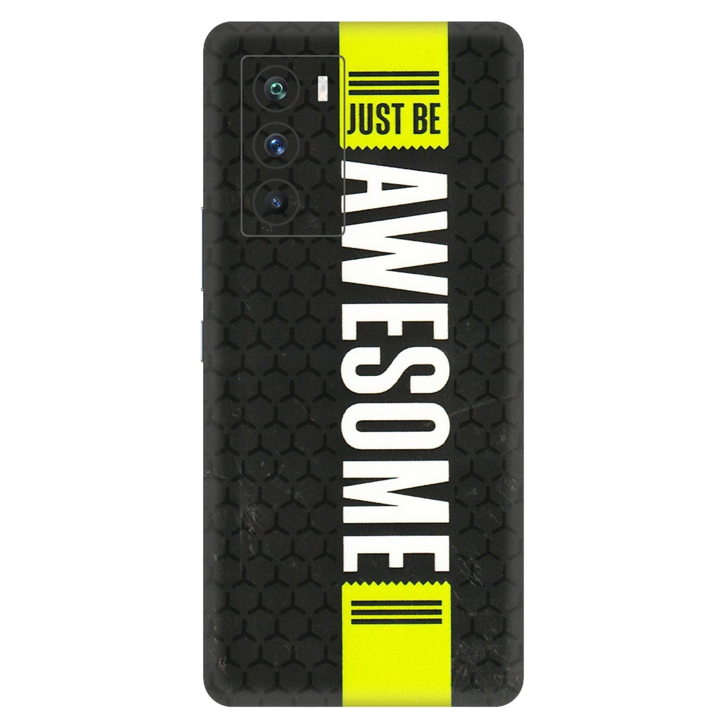 IQOO Phone Skins (All Models) - Just Be Awesome - 3D Embossed Finish (L-101) IQOO 9 SE 5G