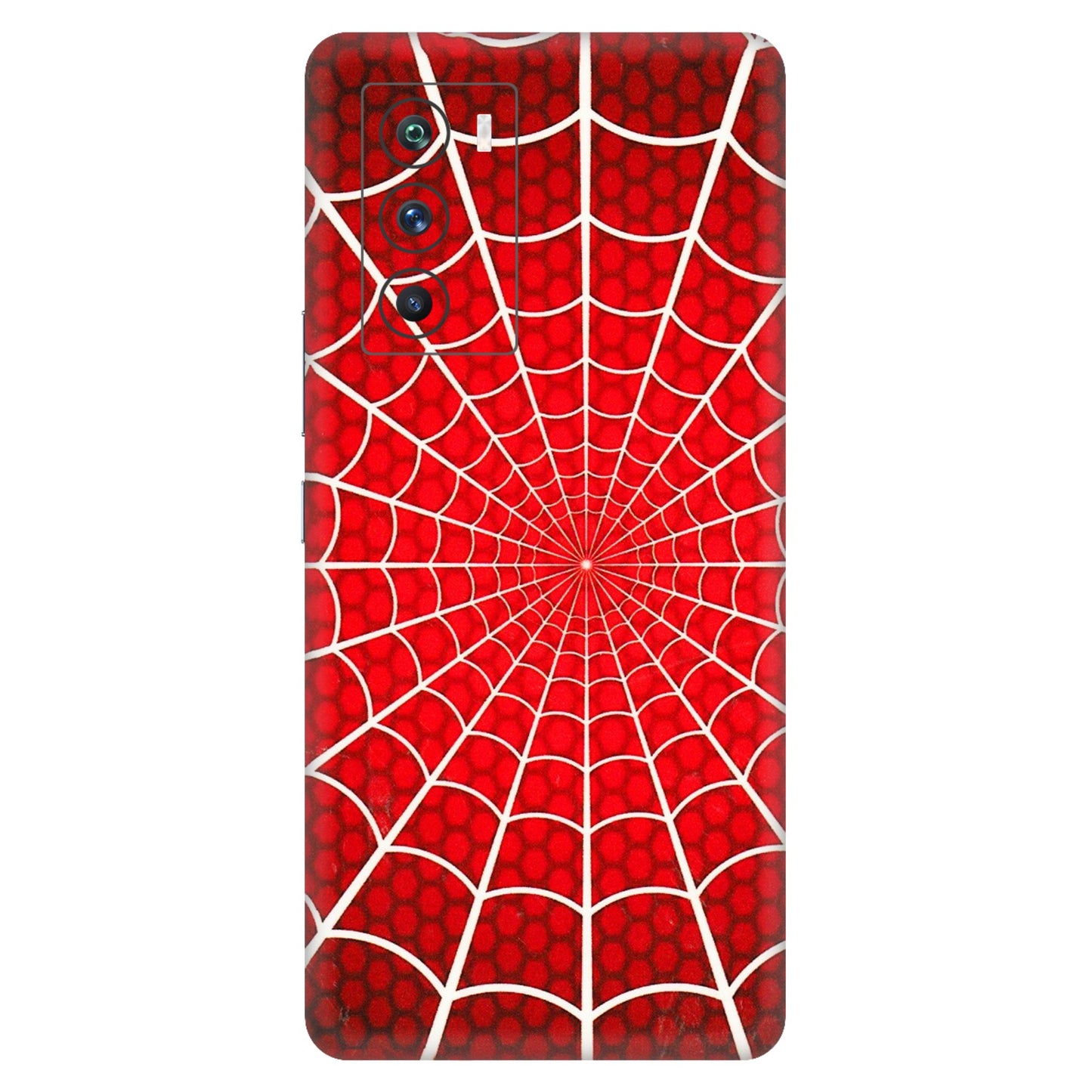 IQOO Phone Skins (All Models) - Classic Spidey Web - 3D Embossed Finish (L-115) IQOO 9 SE 5G