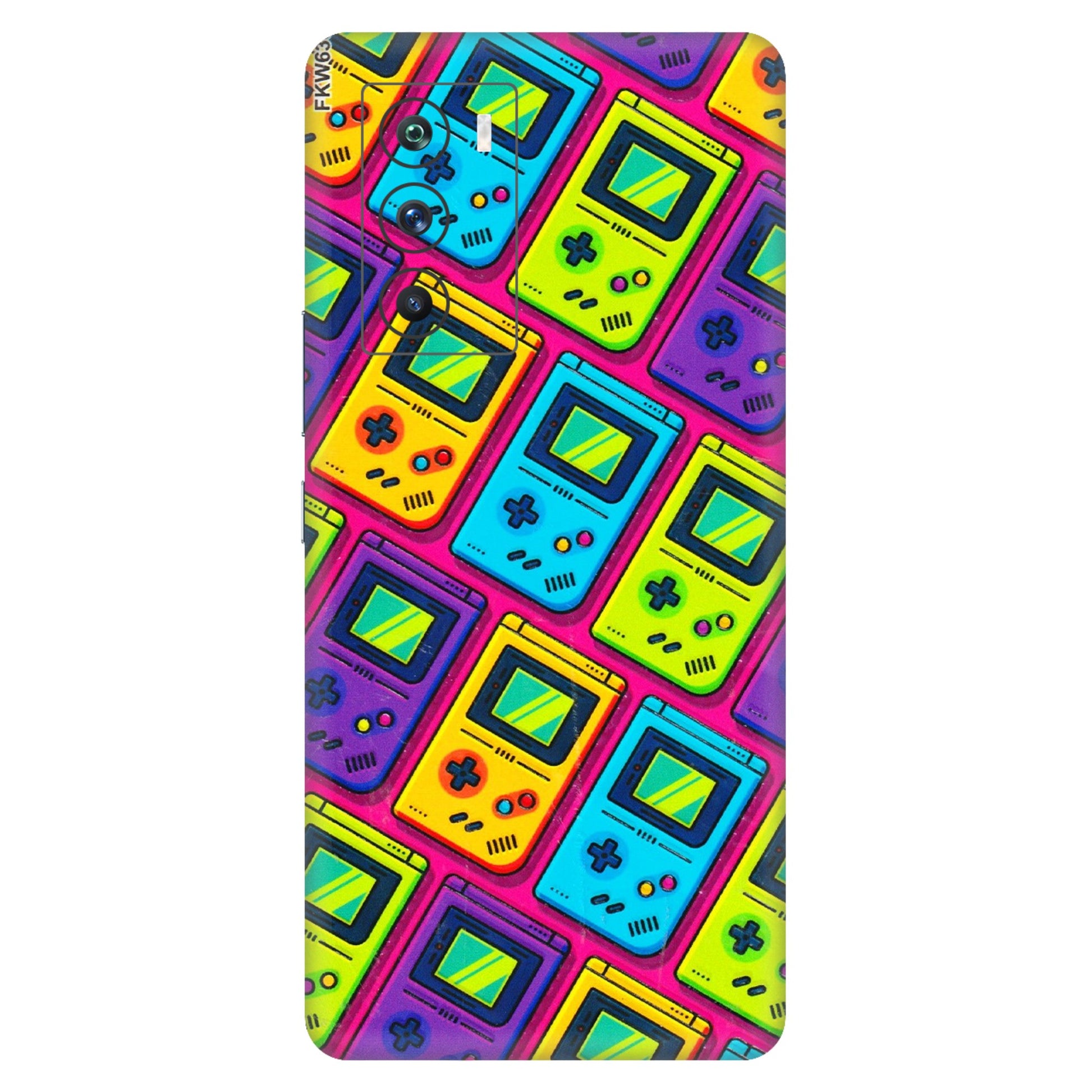 IQOO Phone Skins (All Models) - Gameboy Colourful - 3D Embossed Finish (L-266) IQOO 9 SE 5G