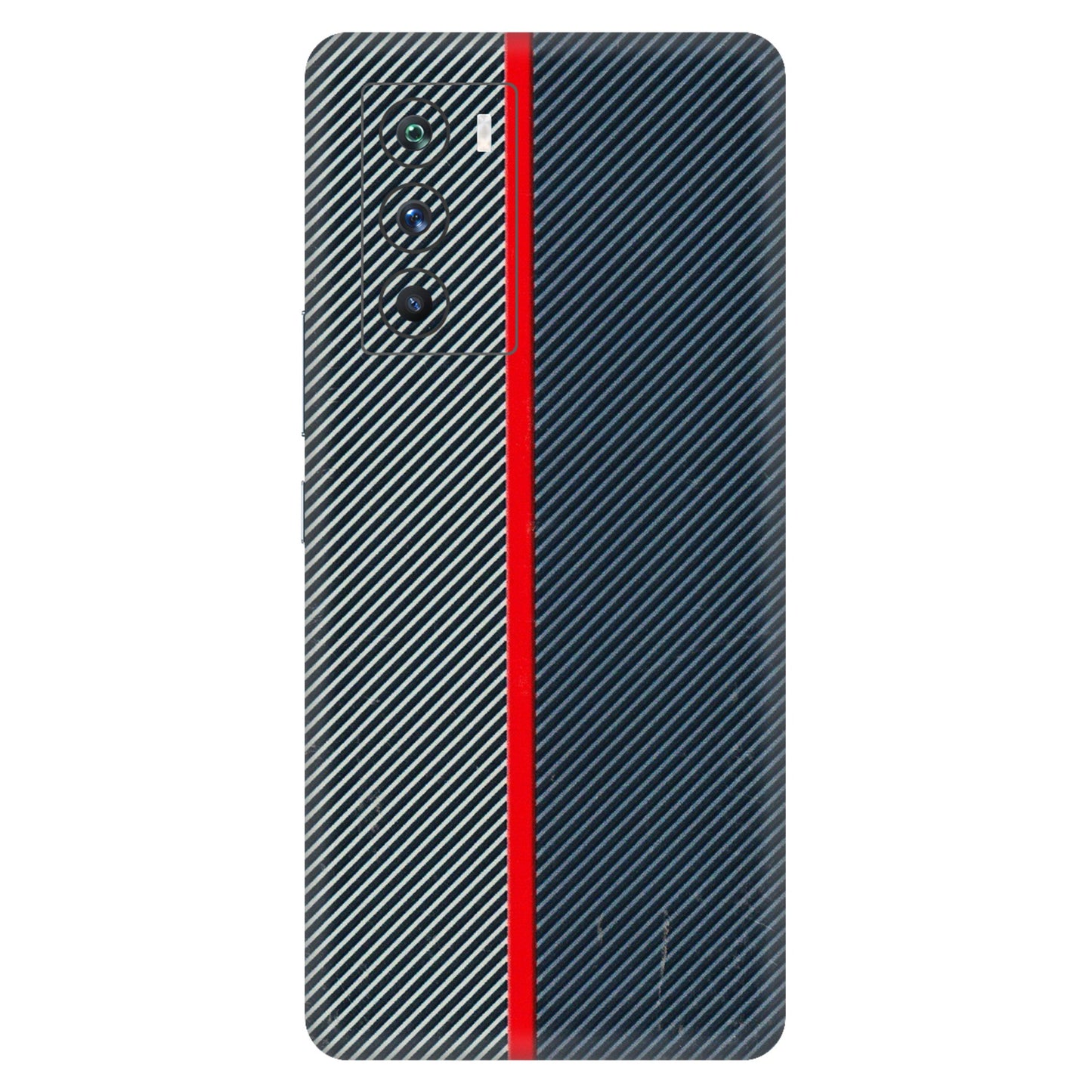 IQOO Phone Skins (All Models) - Blue Sober Lines - 3D Embossed Finish (L-305) IQOO 9 SE 5G