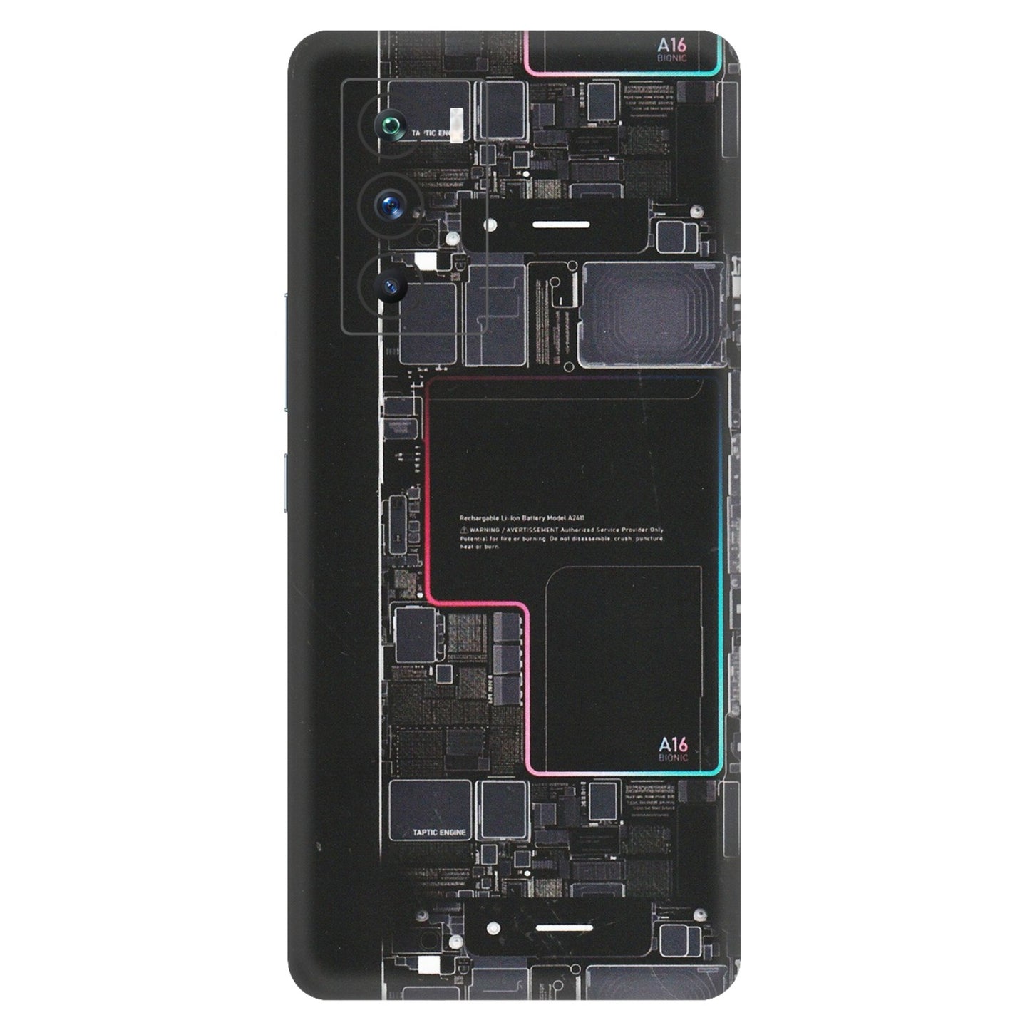IQOO Phone Skins (All Models) - Motherboard Circuit Layout - Matte Finish (M-117) IQOO 9 SE 5G
