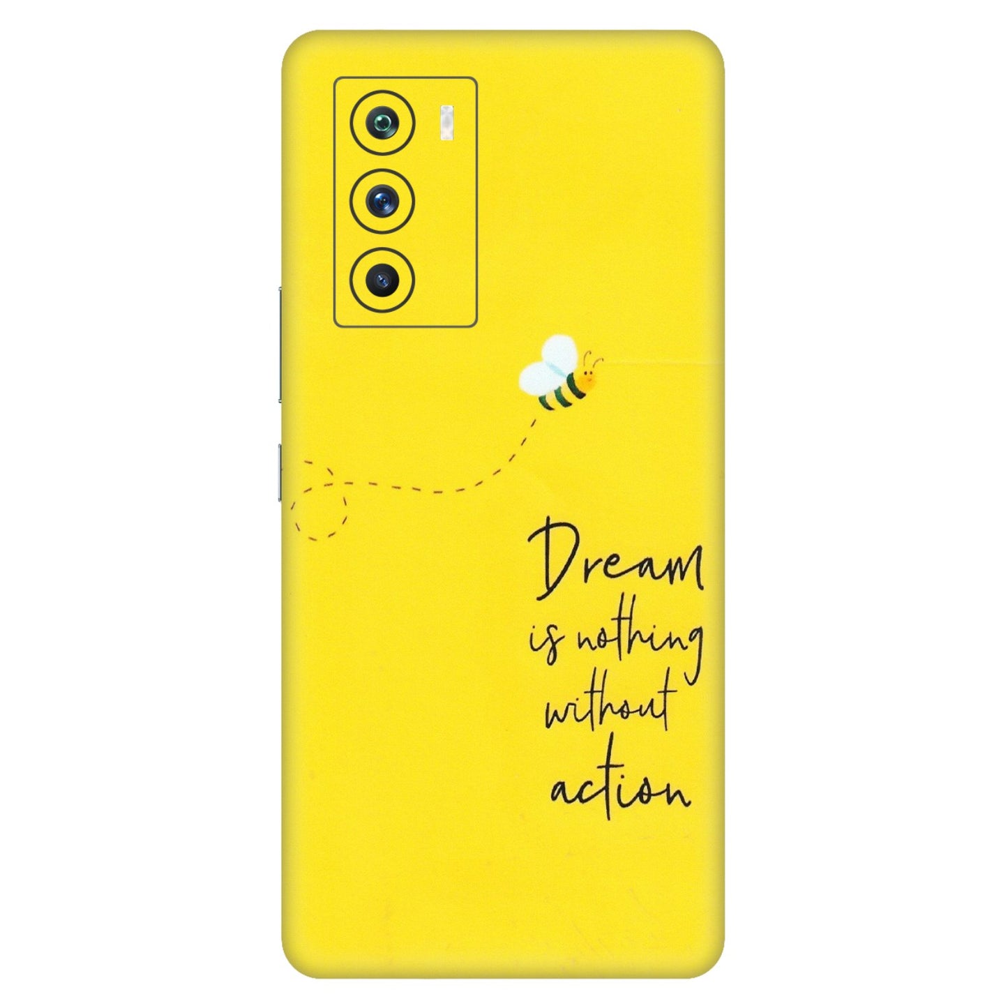 IQOO Phone Skins (All Models) - Dream Is Nothing Without Action - Matte Finish (M-138) IQOO 9 SE 5G