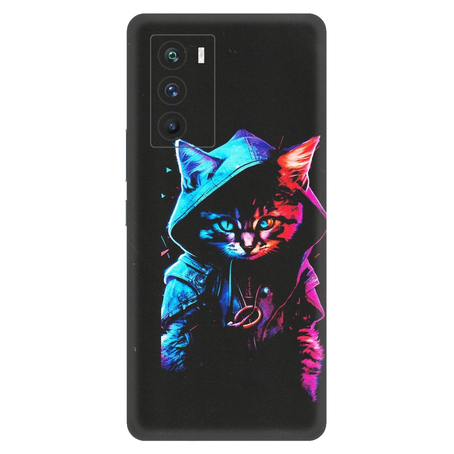 IQOO Phone Skins (All Models) - Cyberpunk Cat - Matte Finish (M-45) IQOO 9 SE 5G