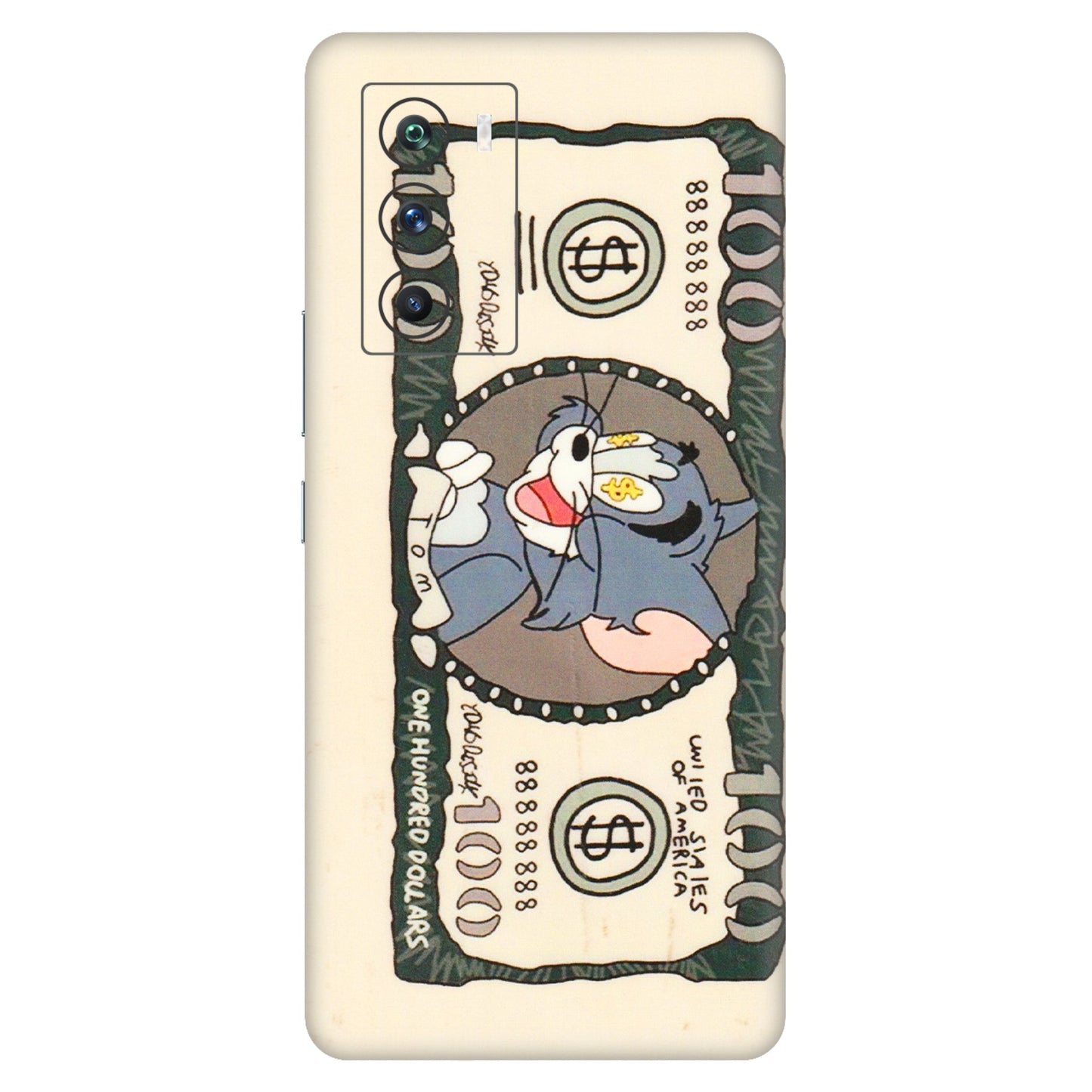 IQOO Phone Skins (All Models) - One Hundred Dollar Tom - Transparent Finish (T-16) IQOO 9 SE 5G
